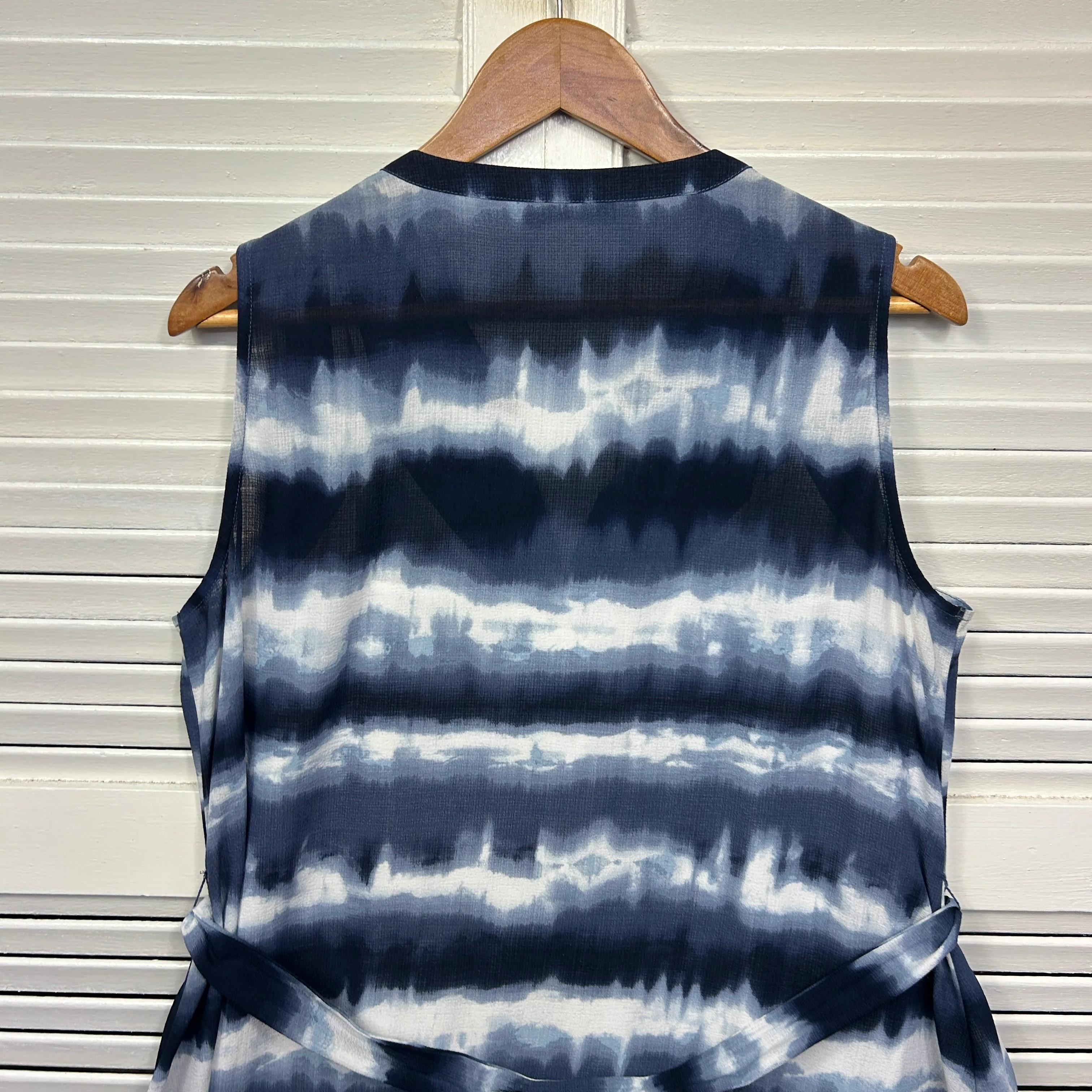 Target Maxi Dress Size 14 Sleeveless Tie-Dye Belt - Image 6