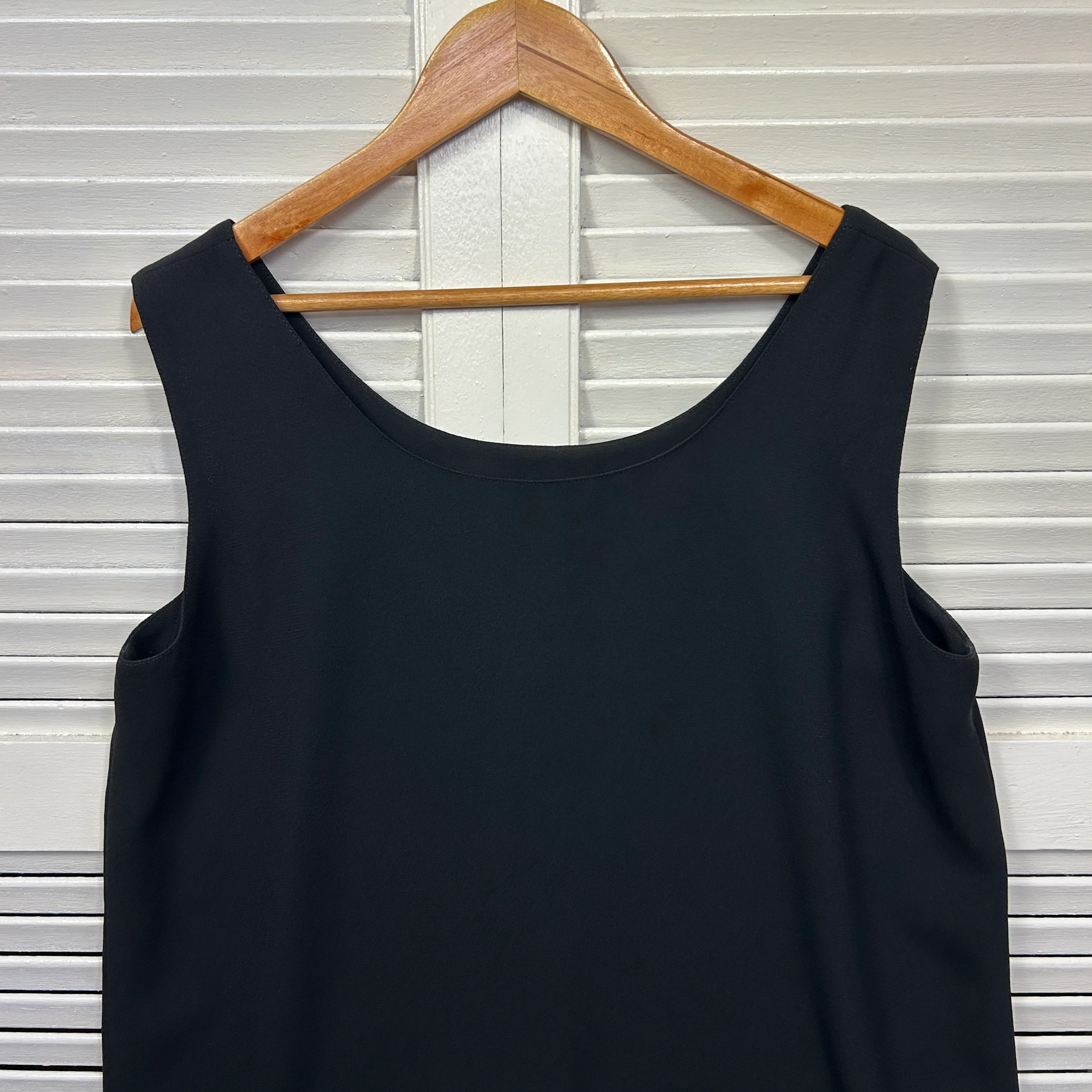 Liz Davernport Top Size 16 Black Sleeveless Made in Australia - Image 6