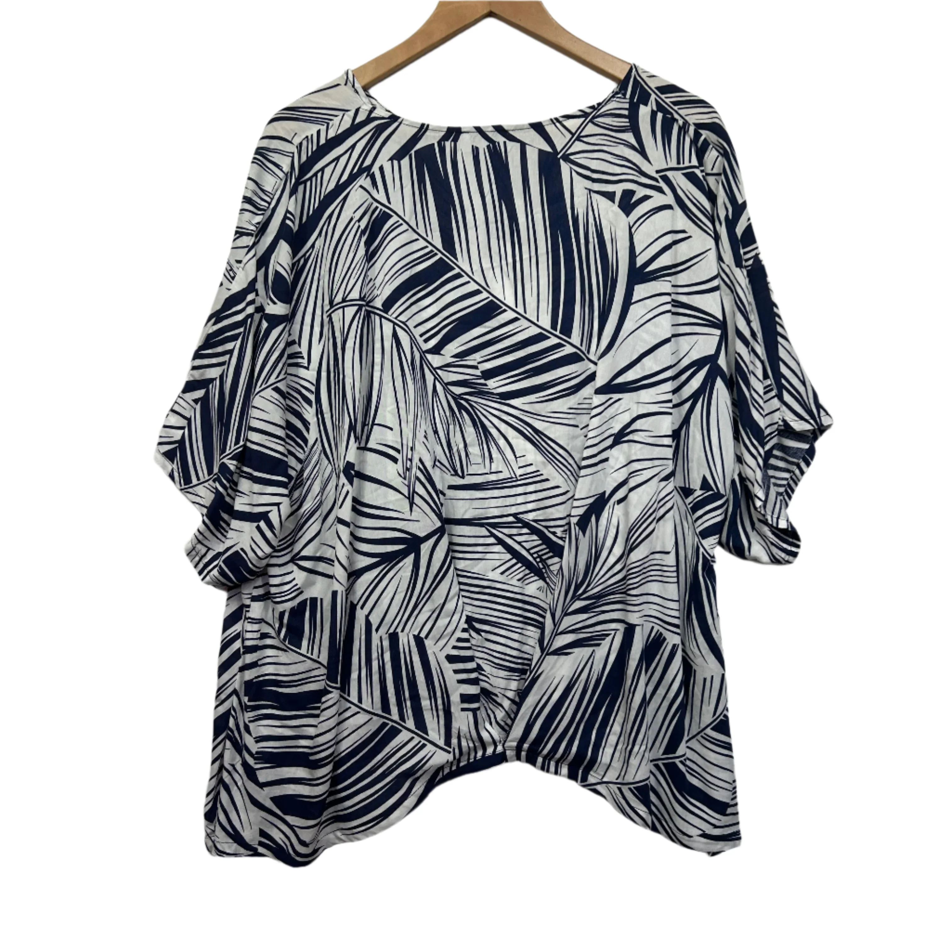 Slate The Label Top Size Large 14 Blue White Floral - Image 2
