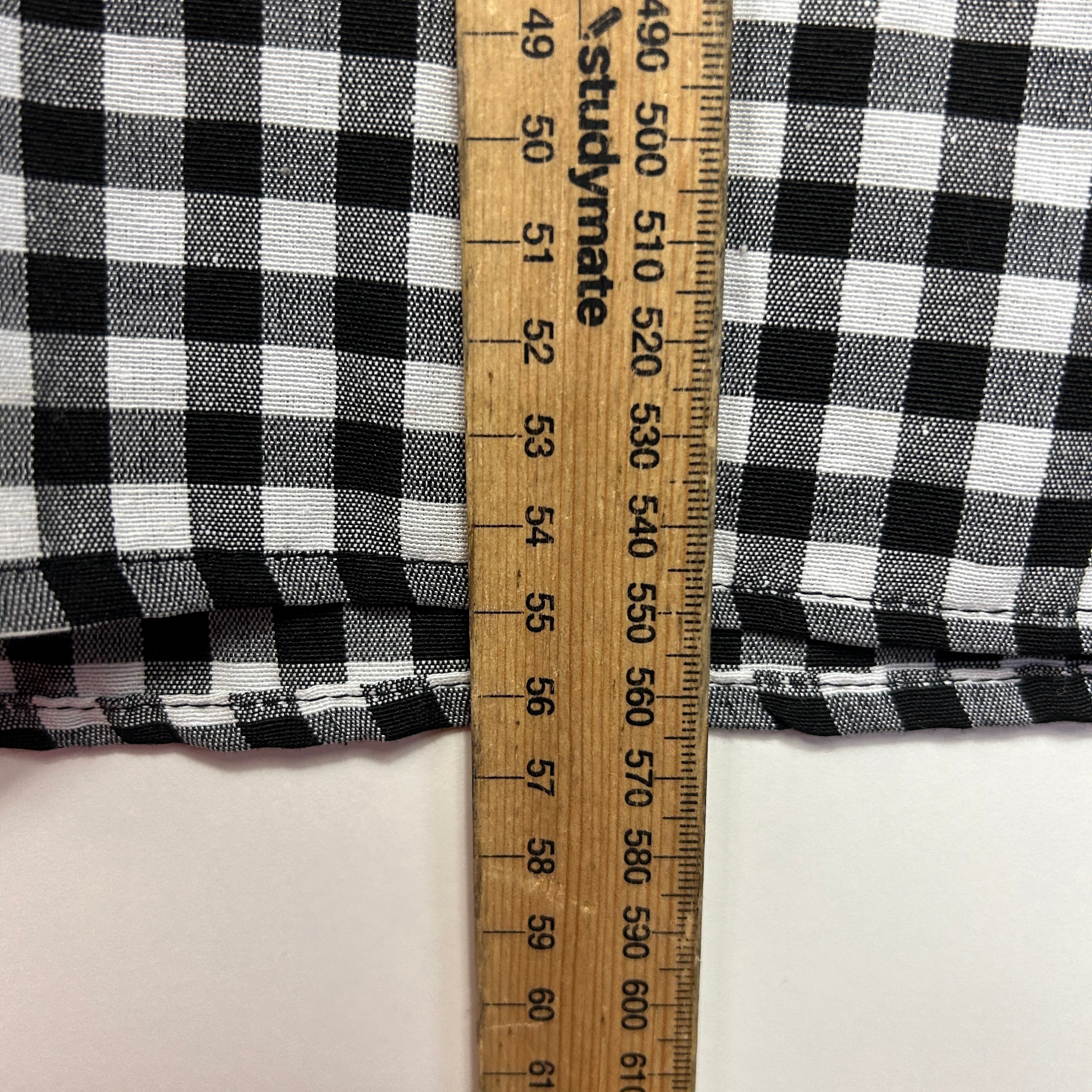 Shein Top Size 14 16 XL Black White Gingham Check Short Sleeve - Image 7