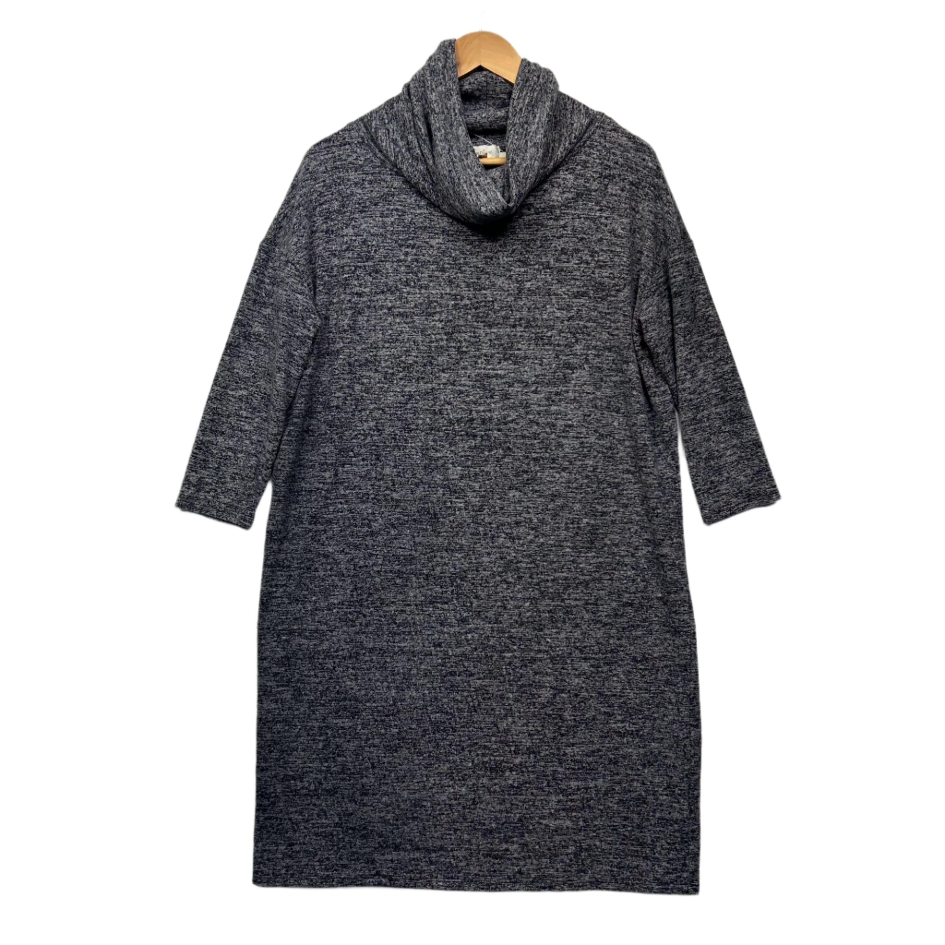 Capture Dress Size 14 Grey Cowl Neck New