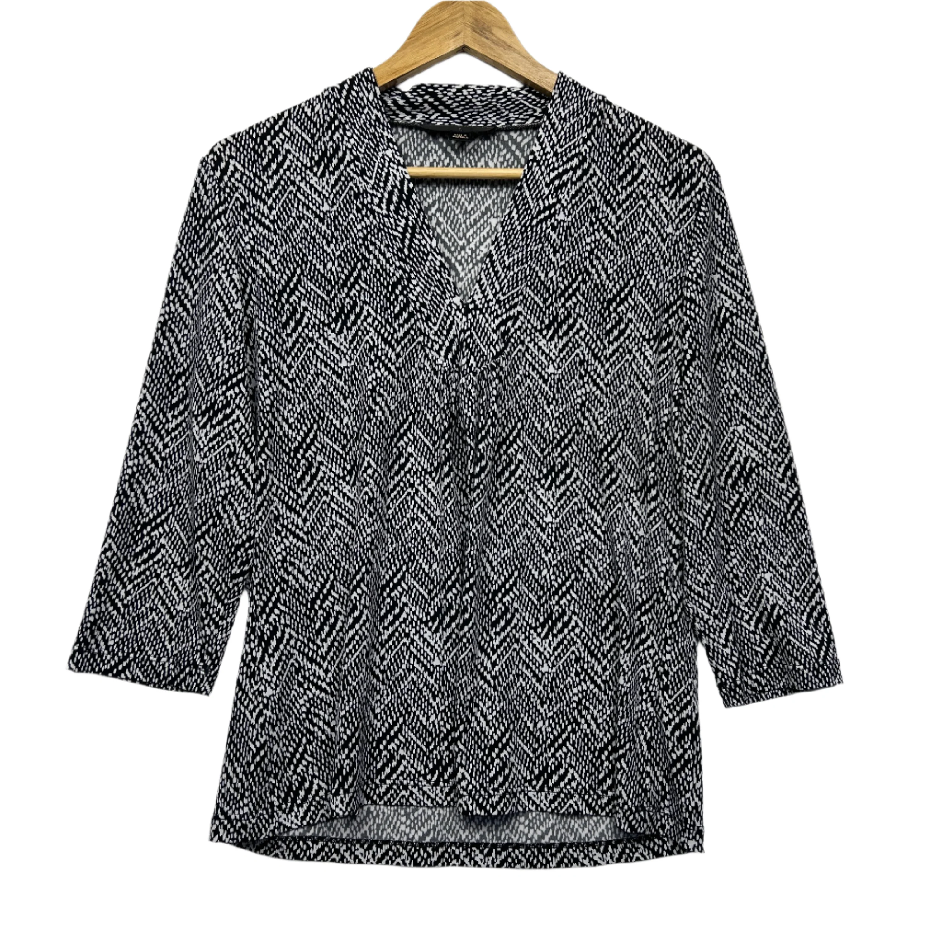 Perri Cutten Top Size Large 14 3/4 Sleeve Made in Australia