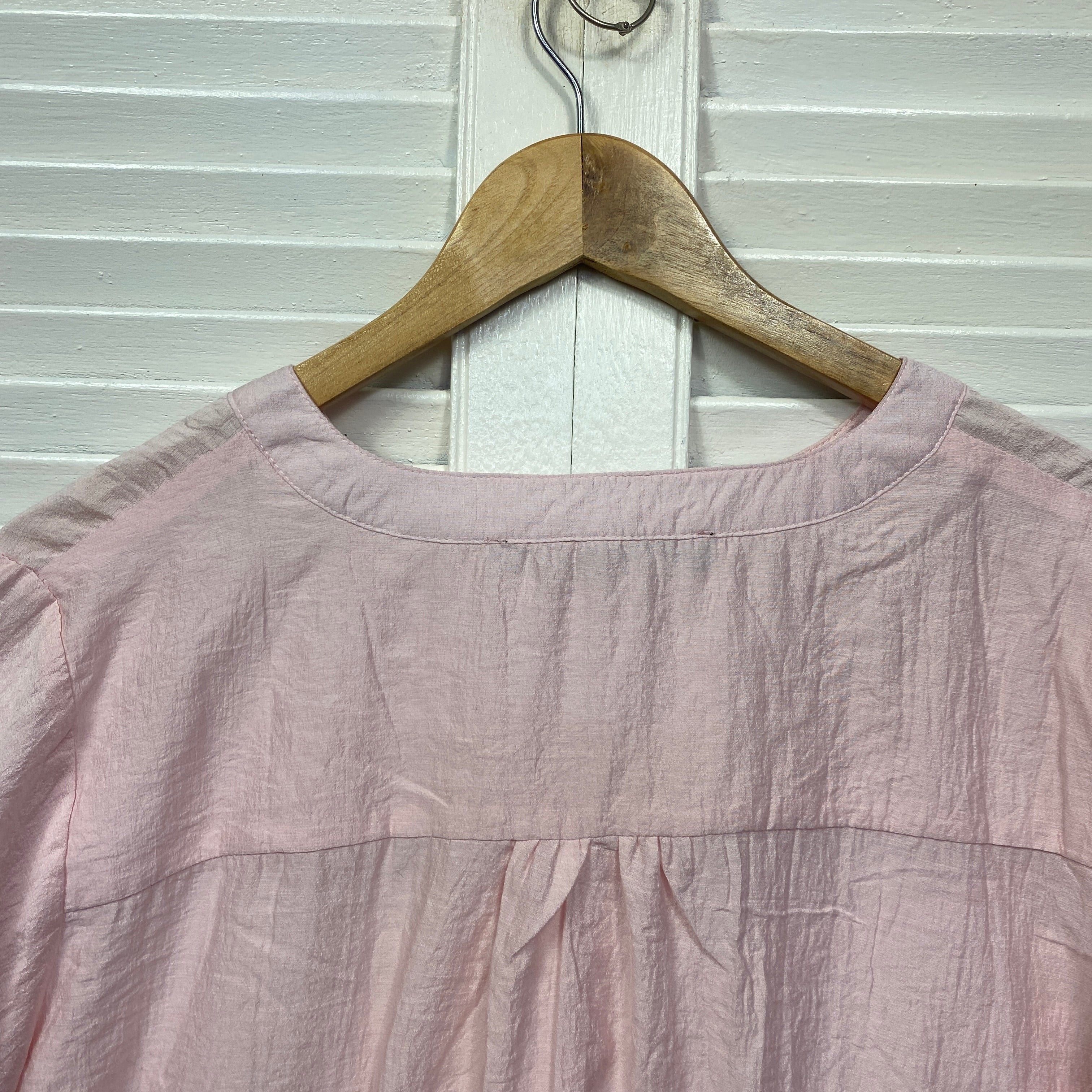 Willow Tree Top Size 14 Pink Short Sleeve Viscose Blend - Image 6