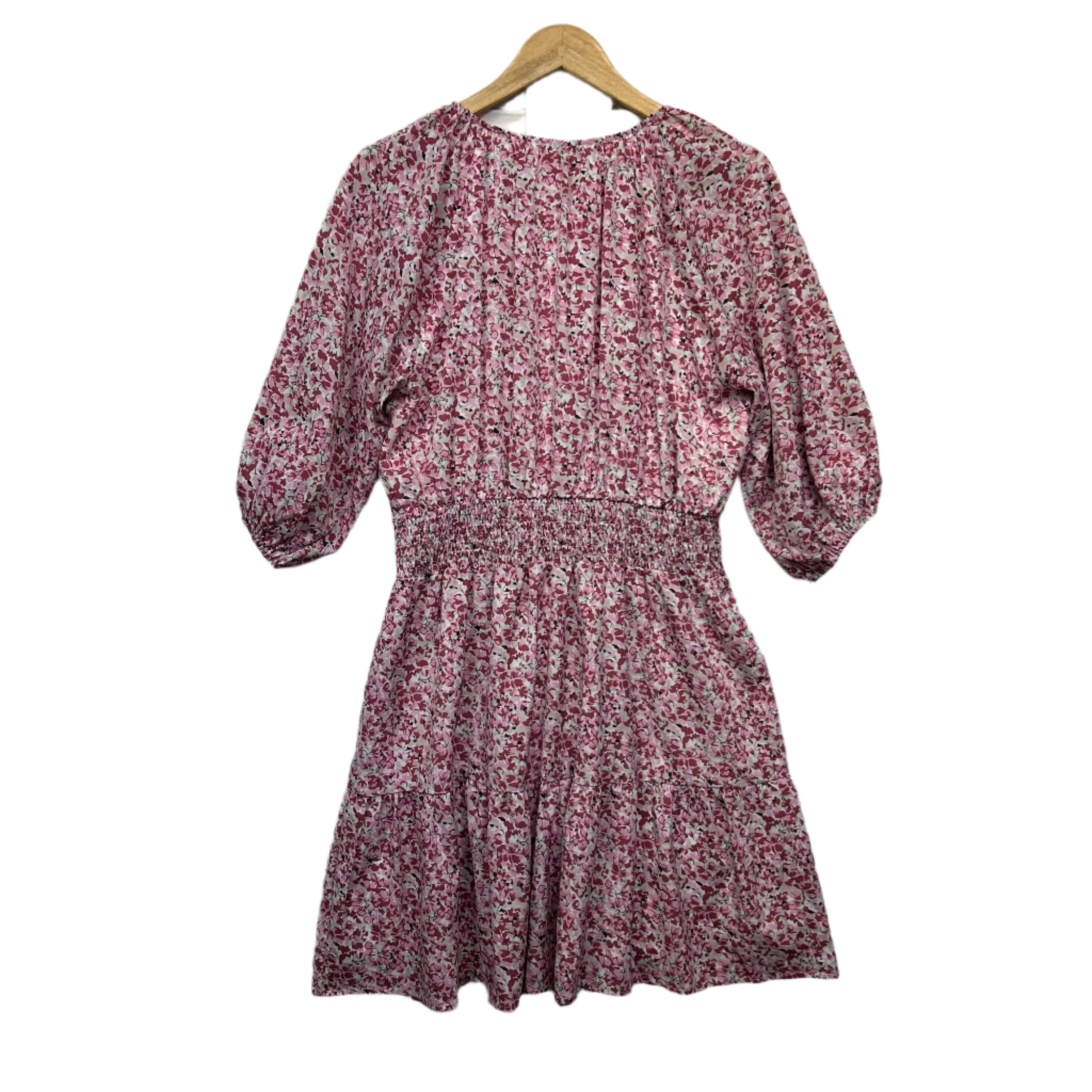Forecast Dress Sizes 14 Pink Floral Short Sleeve - Image 2