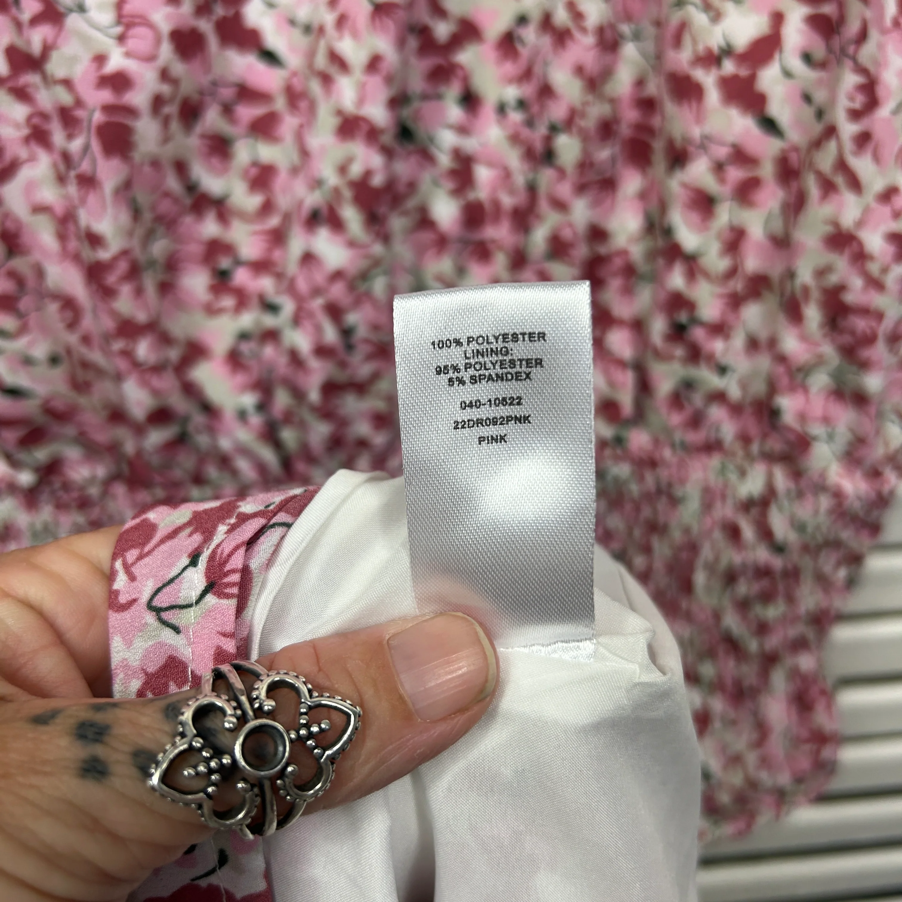 Forecast Dress Sizes 14 Pink Floral Short Sleeve - Image 5