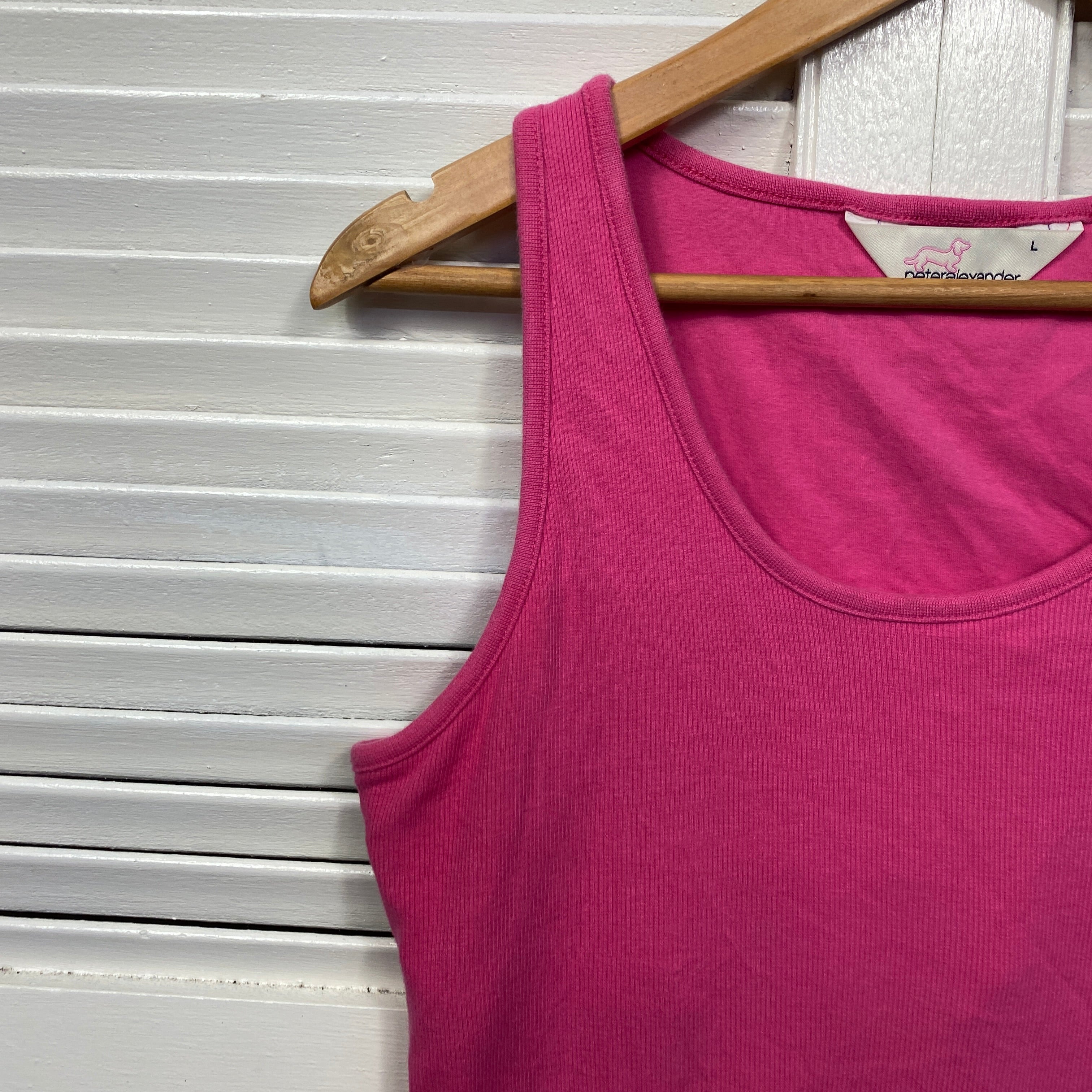 Peter Alexander PJ Tank Top Size 14 Large Sleeveless Pink - Image 3