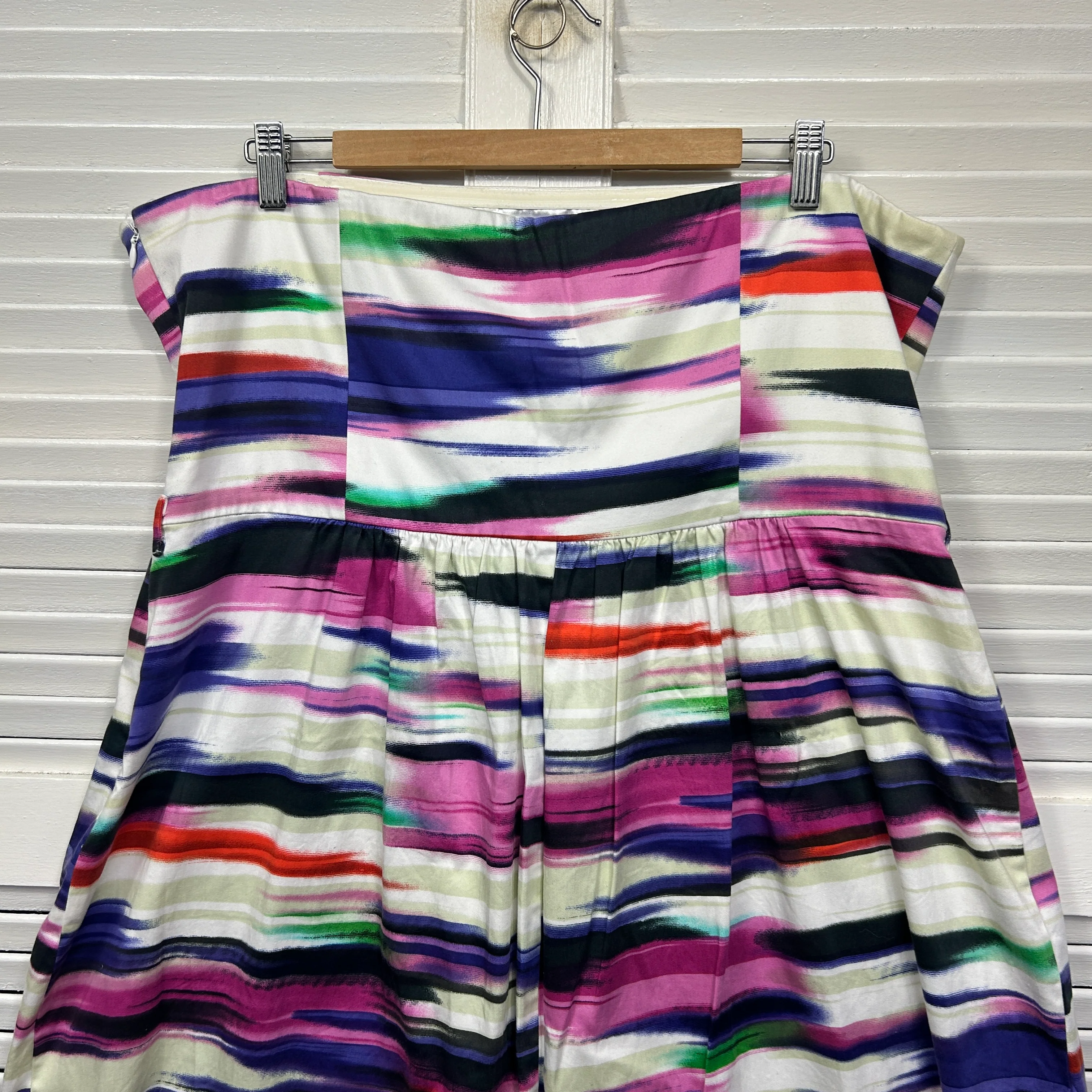City Chic Mini Dress Size 18 Plus Medium Strapless Multicoloured Cocktail - Image 7