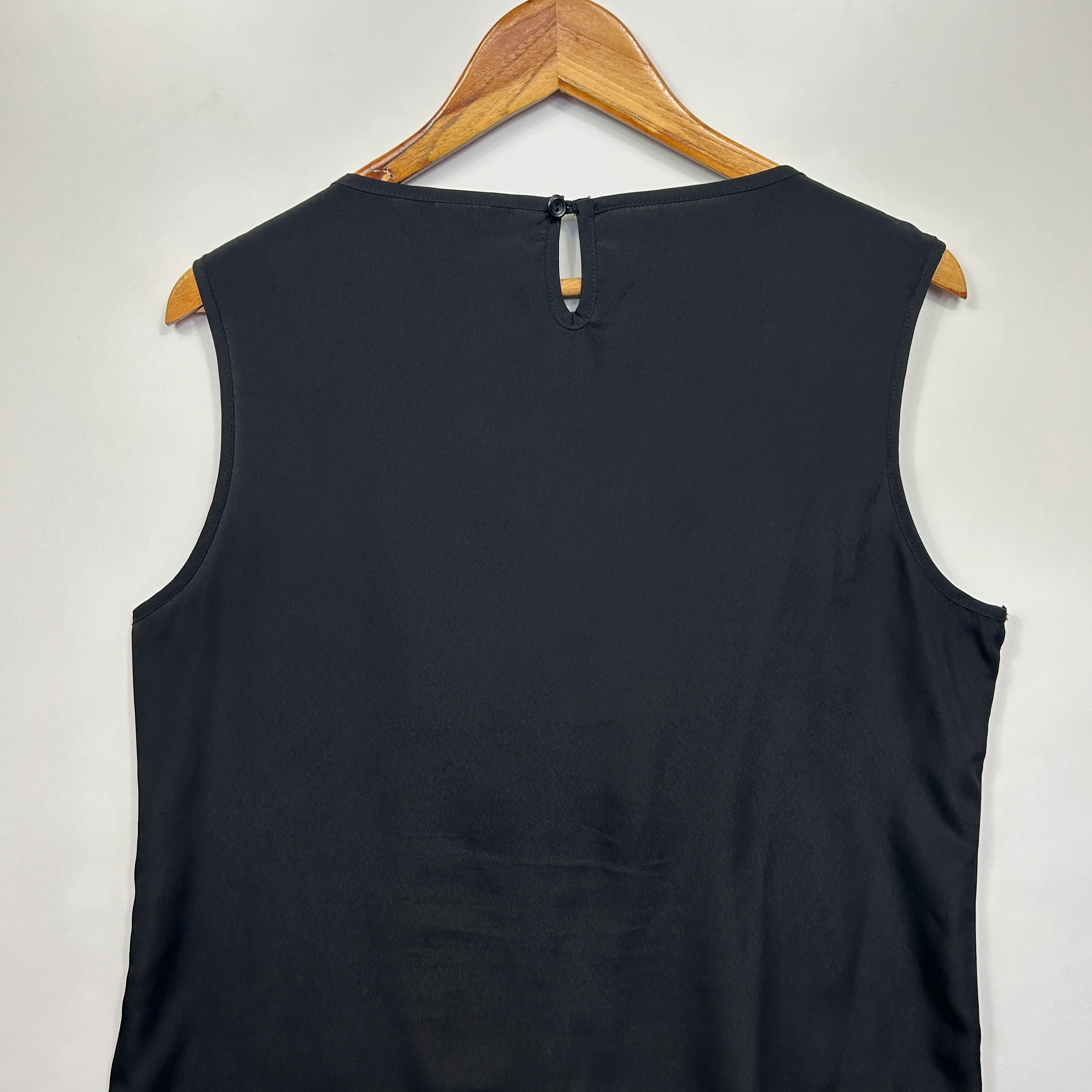 Suzanne Grae Top Size 14 Black Short Sleeve Ruffle - Image 5