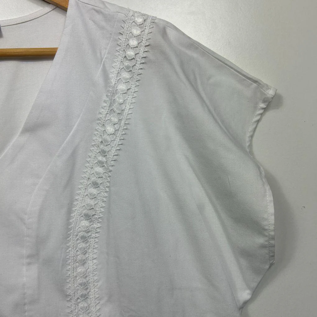 Autograph Cotton White Top - Size 20 - Image 4