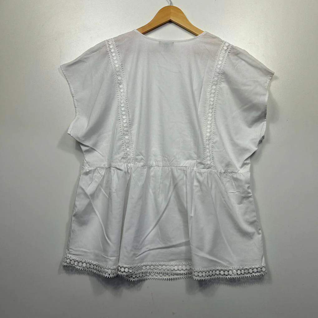 Autograph Cotton White Top - Size 20 - Image 5