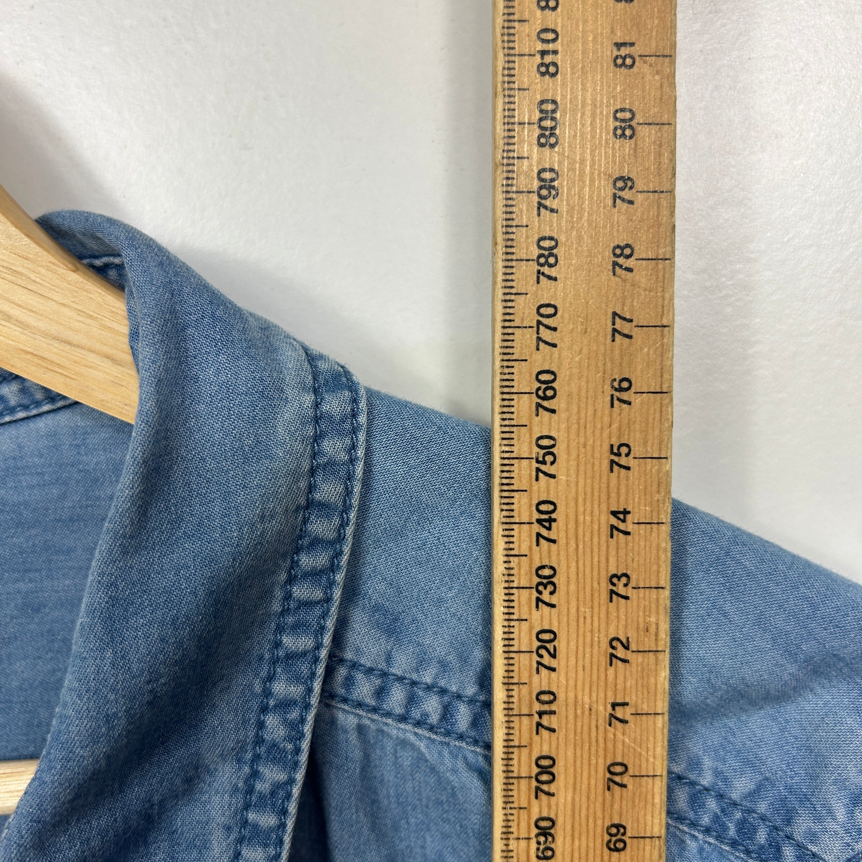 Anko Blue Denim Long Sleeve Shirt - Size 20 - Image 6