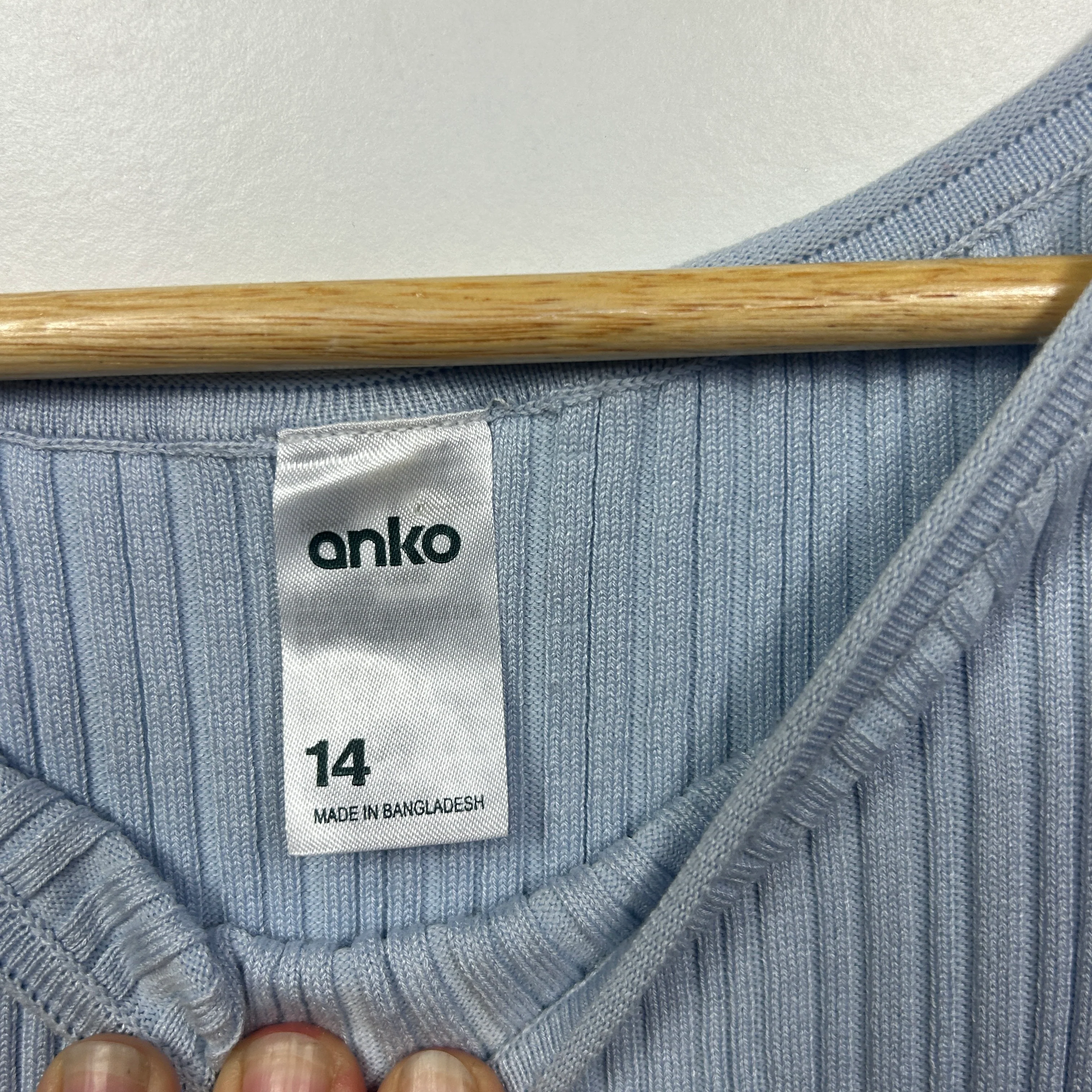 Anko Blue Bodycon Dress - Size 14 - Image 3