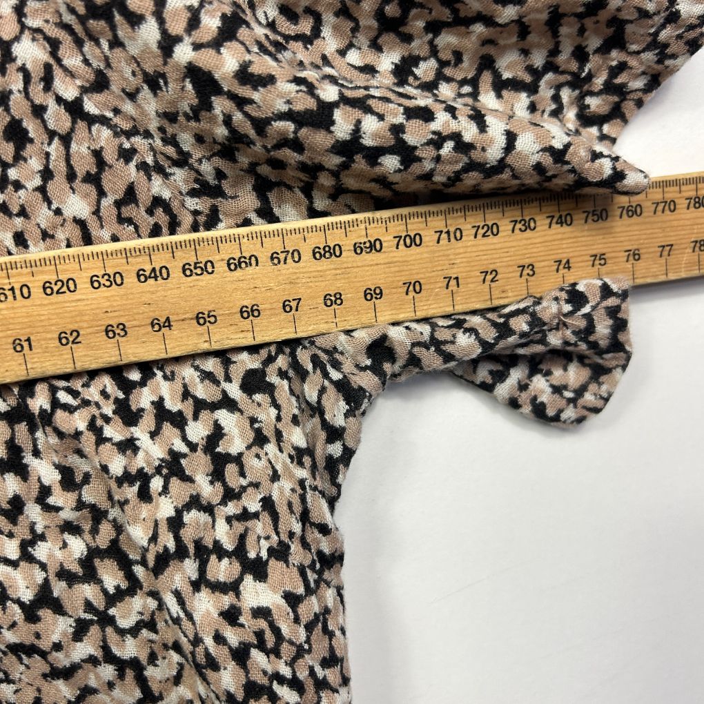 Anko Brown Leopard Print Cotton Shirt - Size 20 - Image 5