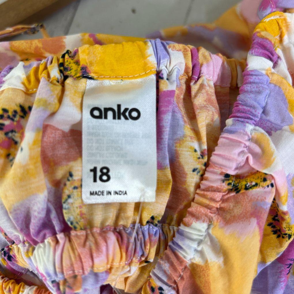 Anko Cotton Multicolour Floral Maxi Dress - Size 18 - Image 2