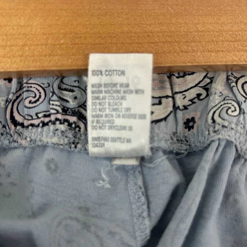 Anko Sleep Blue Paisley PJ Pants - Size 14-16 - Image 4