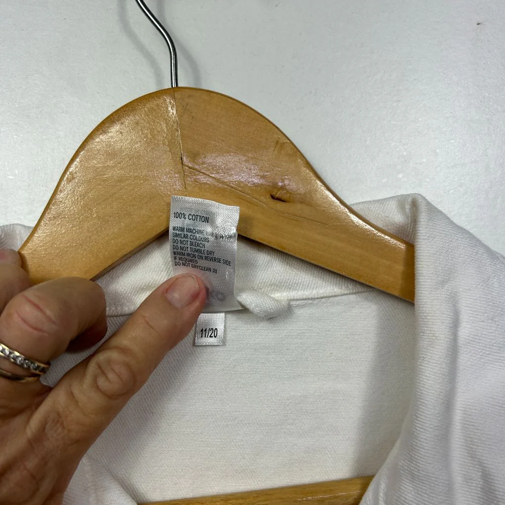 Anko White Denim Jacket - Size 14 - Image 4