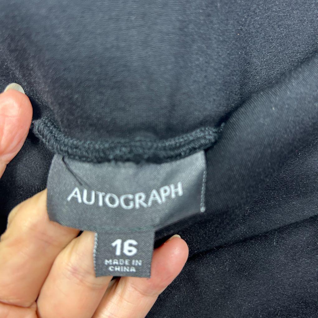 Autograph Black Skirt - Size 16 - Image 2