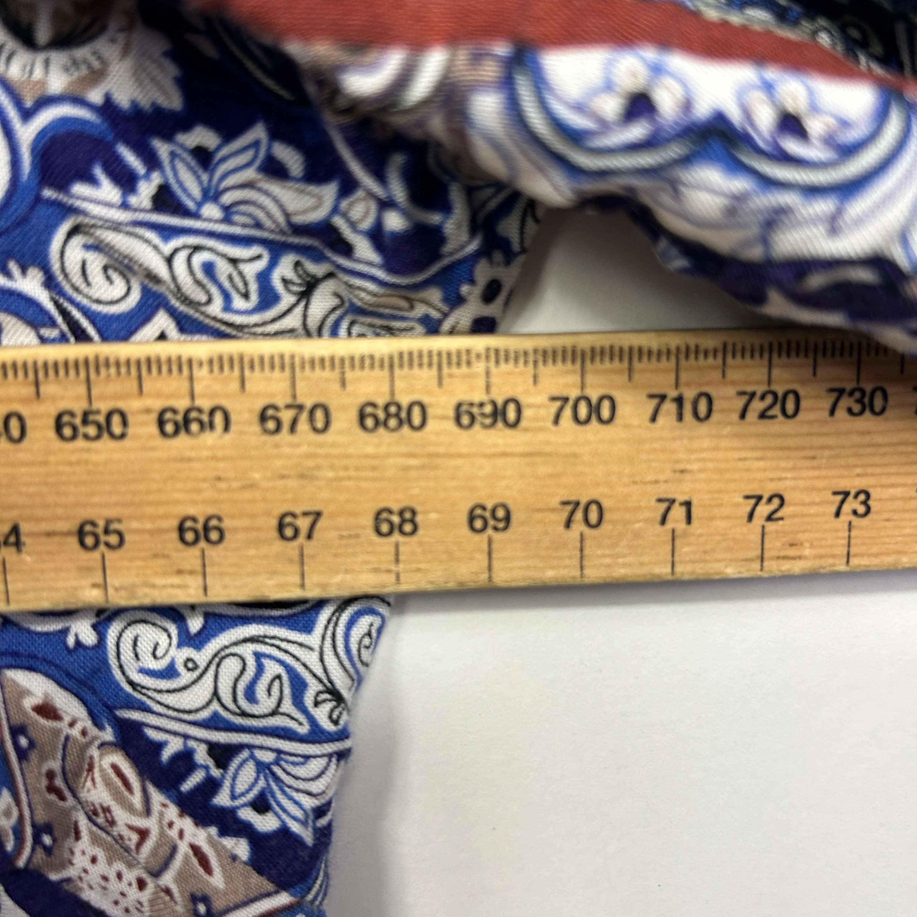 Autograph Blue Grey Paisley Print Top - Size 24/26 - Image 6