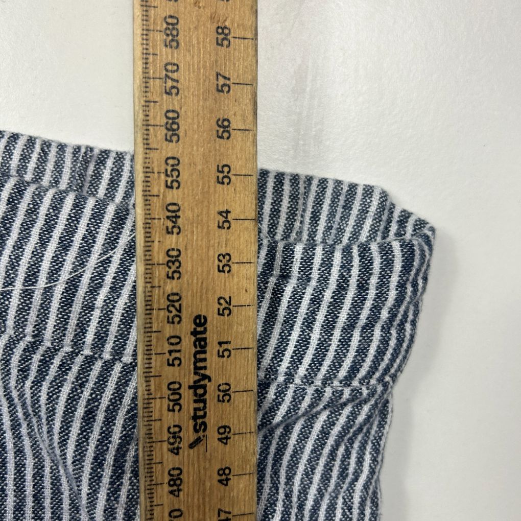 Autograph Navy Striped Shorts - Size 24 - Image 5