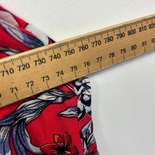Autograph Red Floral Print Kimono - Size 14 - Image 6