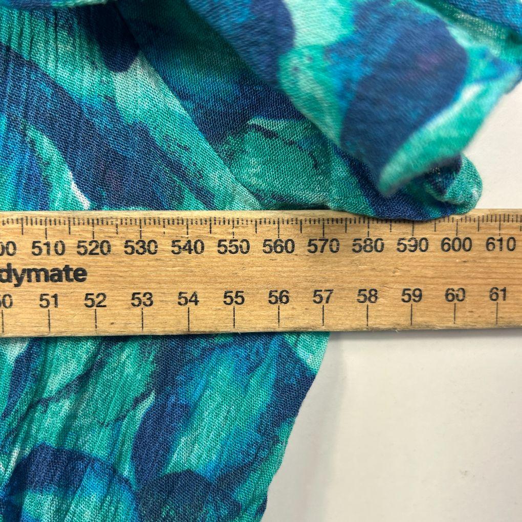 Autograph Teal Abstract Print Dress - Size 26 - Image 8