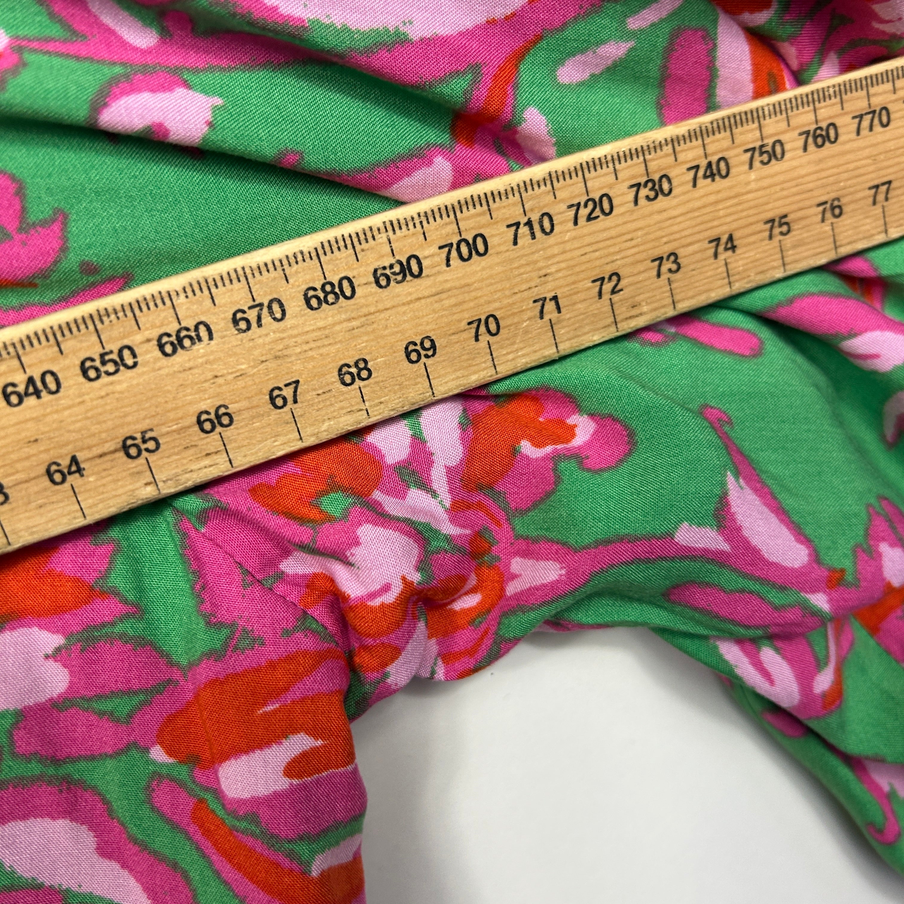 Bee Madison Floral Pink Green Top - Size - 20 - Image 5