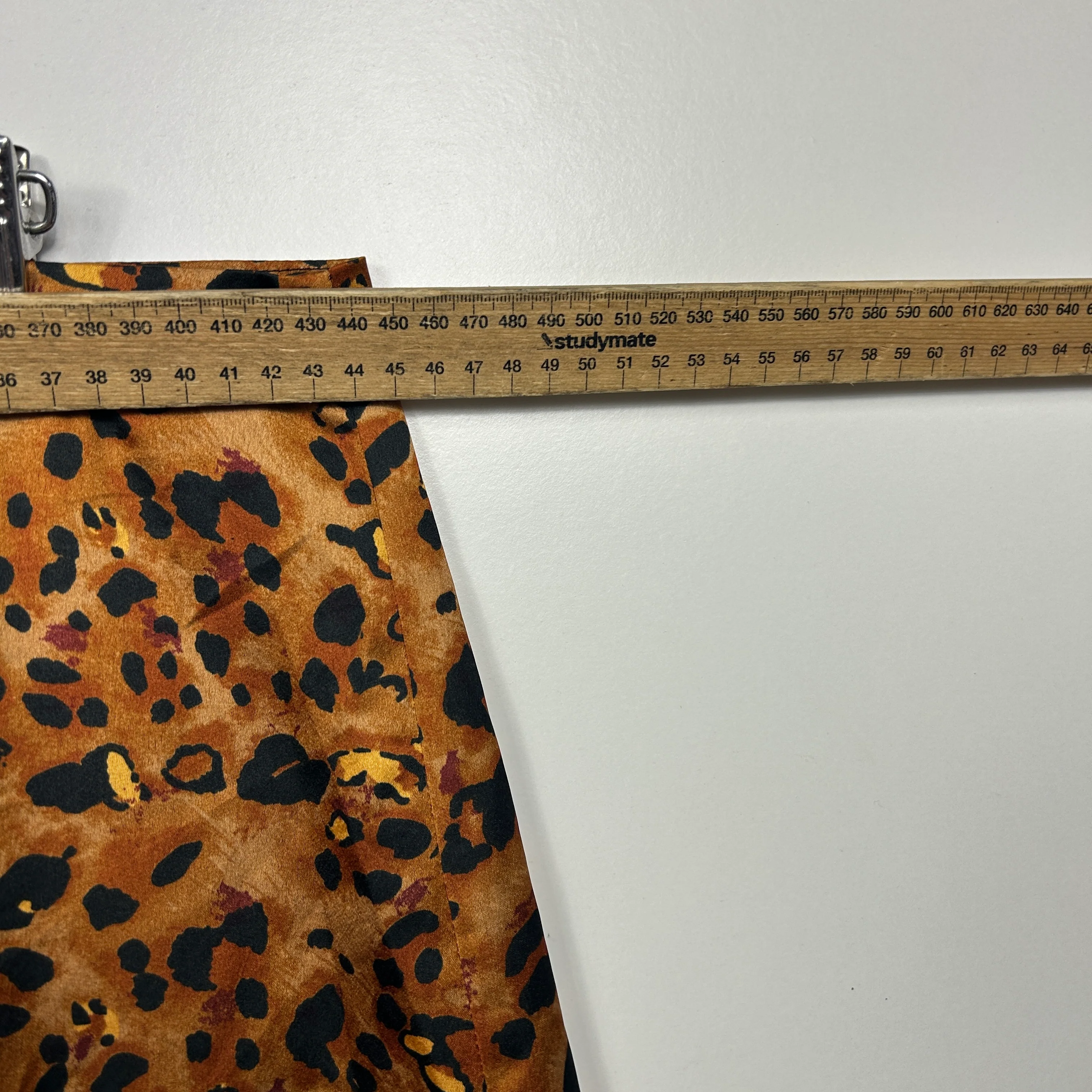 Bee Maddison Tan Leopard Print Skirt - Size 16 - Image 5