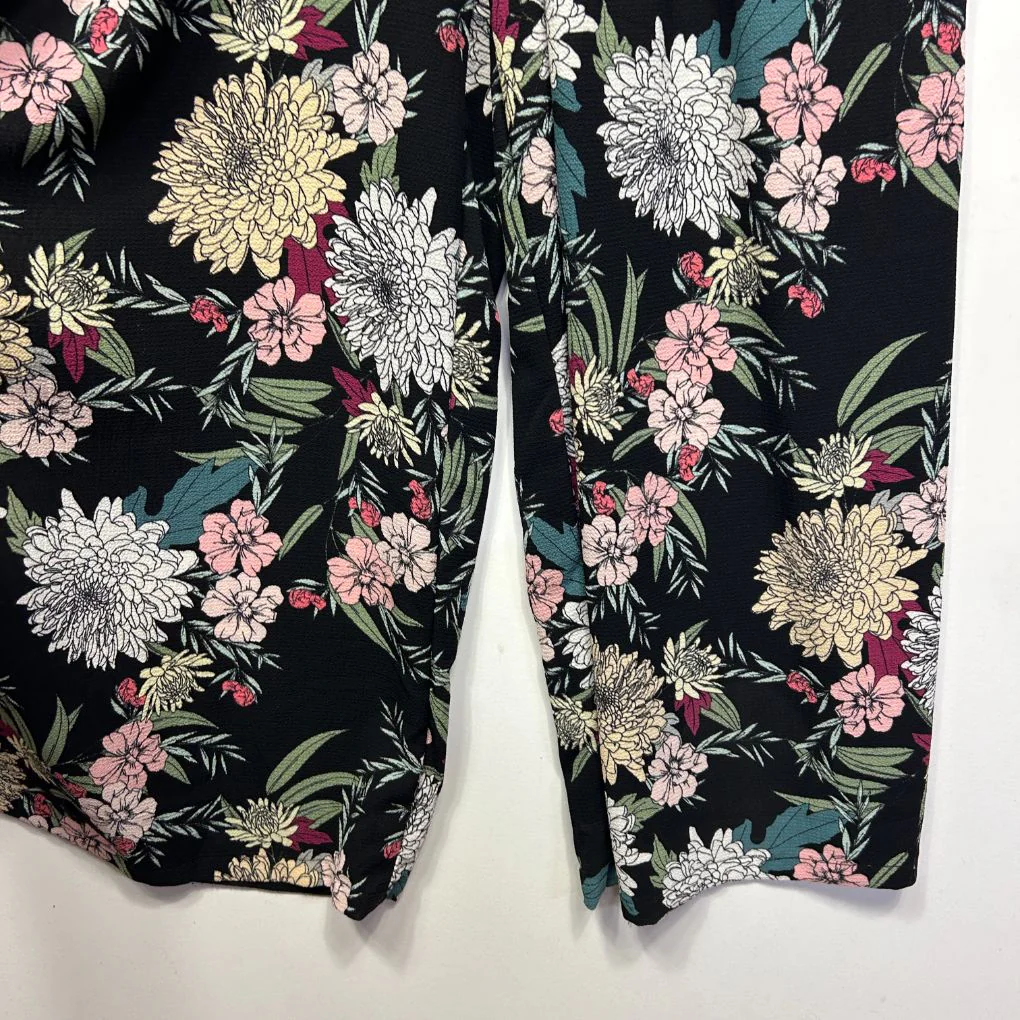Beme Black Floral Jumpsuit - Size 16 - Image 6