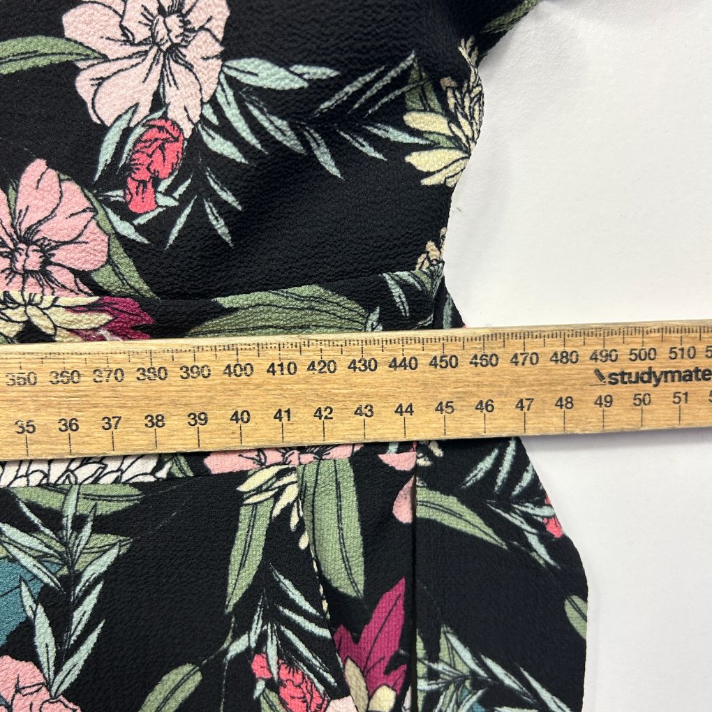 Beme Black Floral Jumpsuit - Size 16 - Image 9