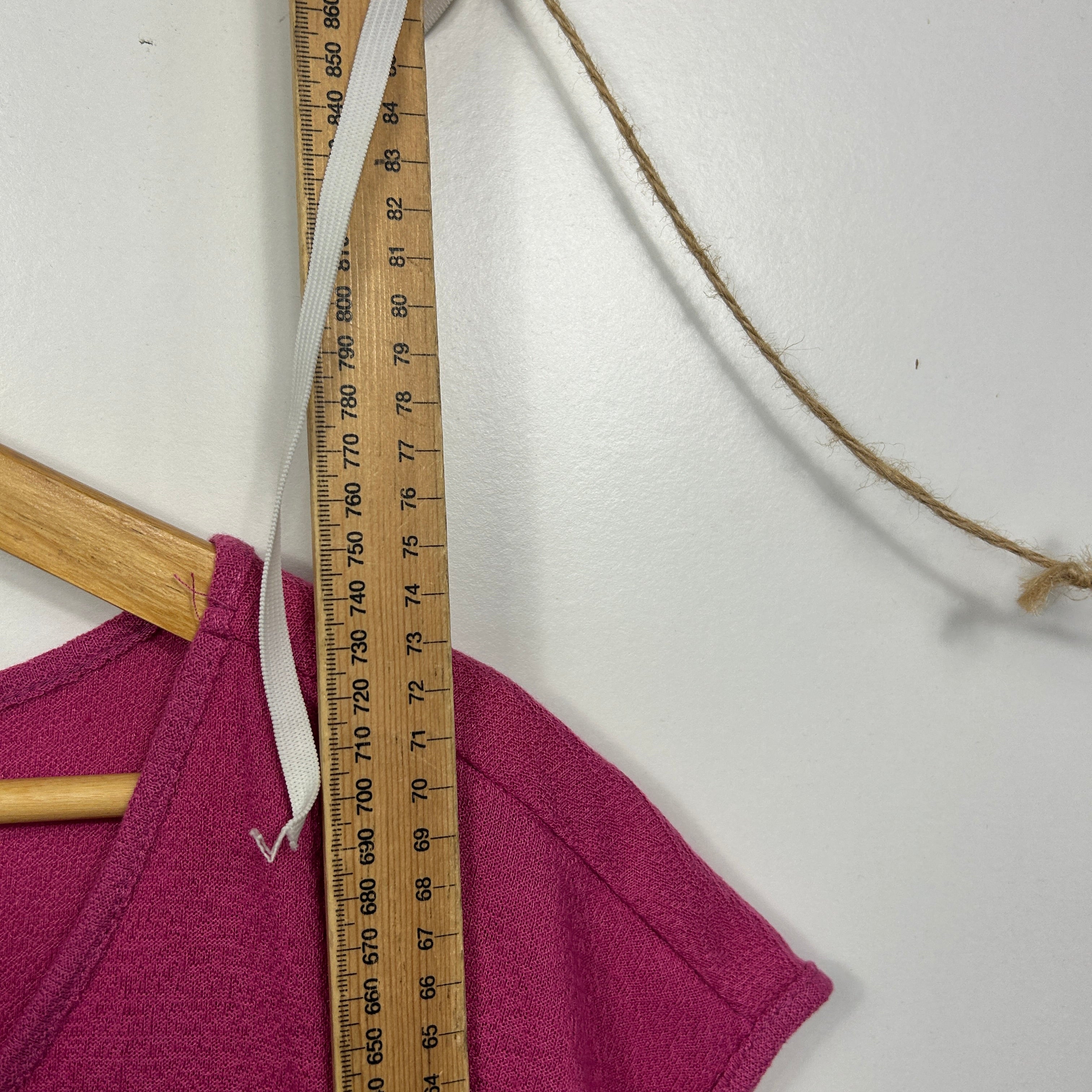 beme Sleeveless Pink Tiered Swing Top  - Size 16/Small - Image 6