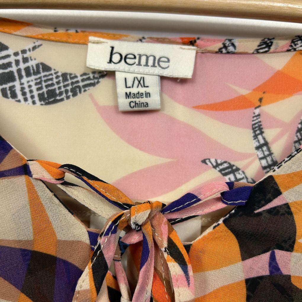 beme Tropical Print Polyester Kaftan - Size L/XL - Image 2