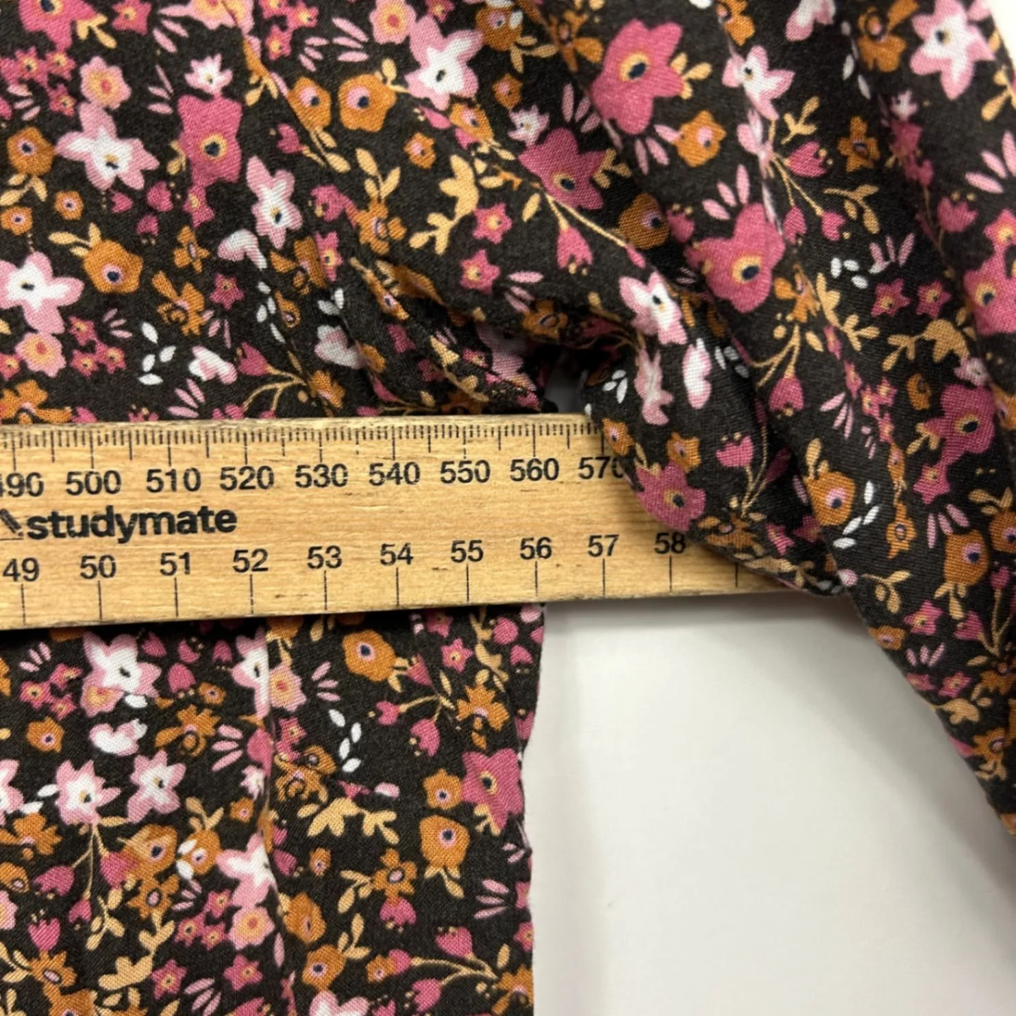 Beme Tunic Tops Size 14 Plus Floral Roll Tab Sleeve Crochet Trim - Image 7