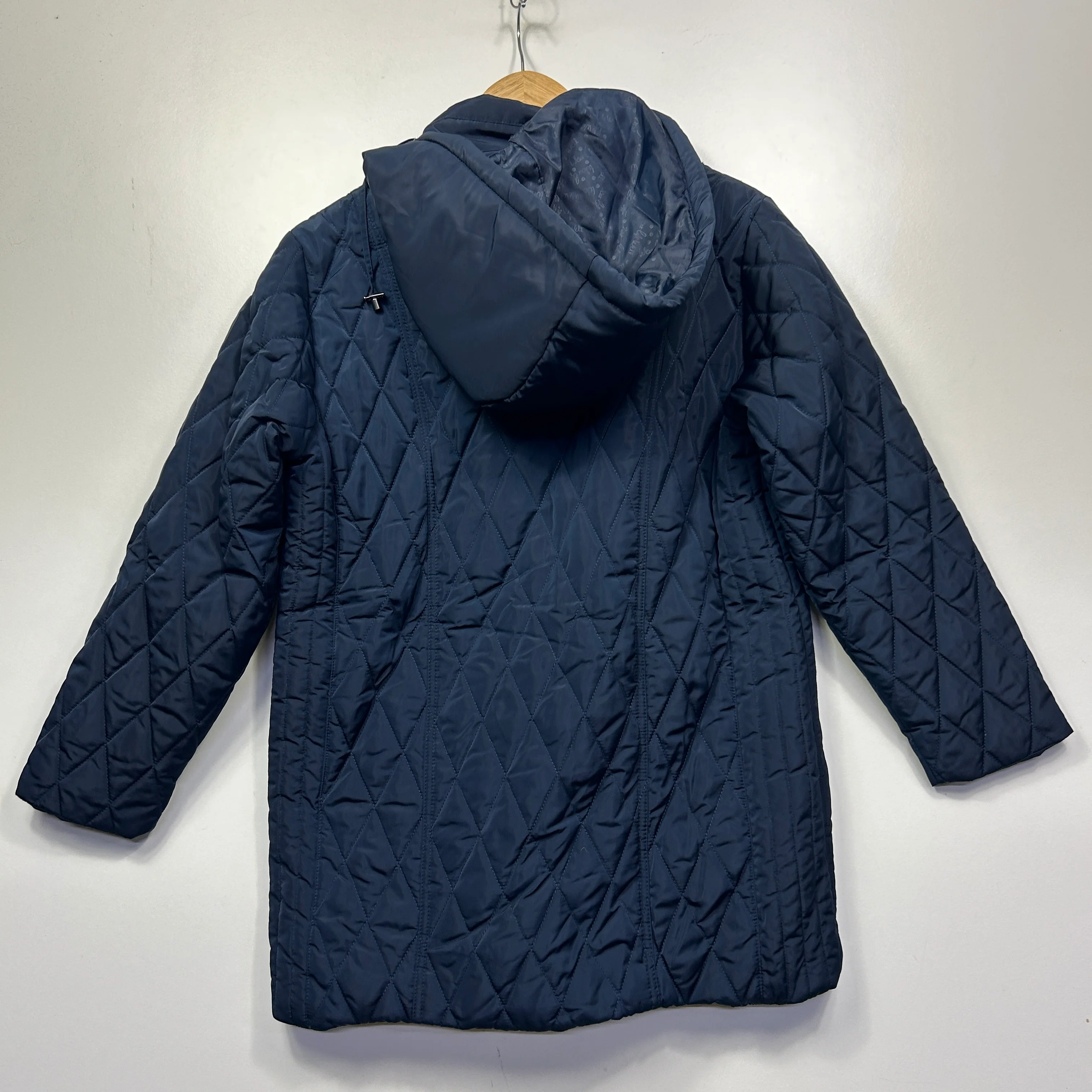 Black Pepper Navy Quilted Jacket - Size 14 - Image 4