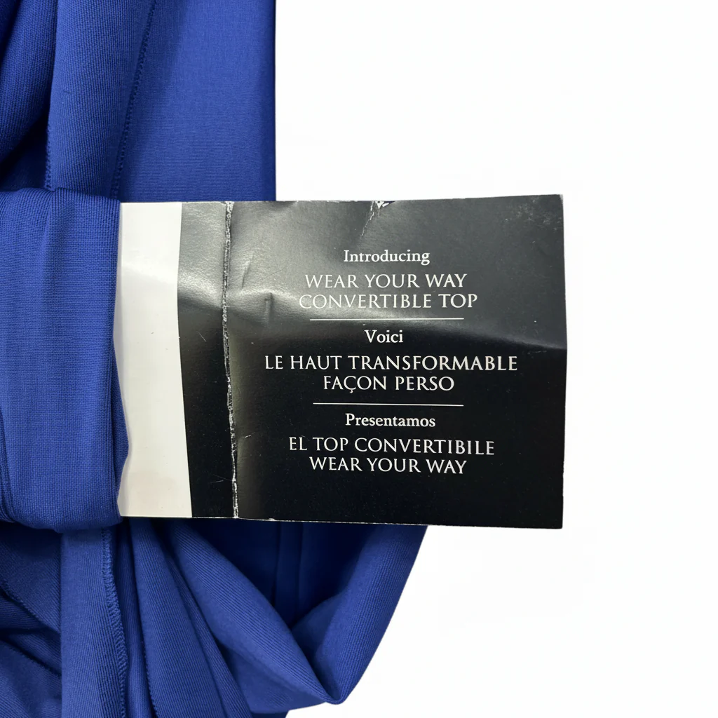 Blue Convertible Wrap Top - One Size - Image 2