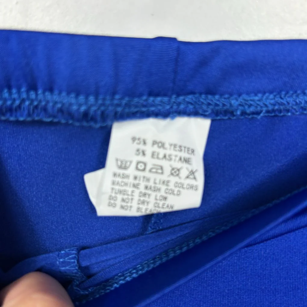 Blue Lace Trim Capri Leggings - Size 1XL - Image 3