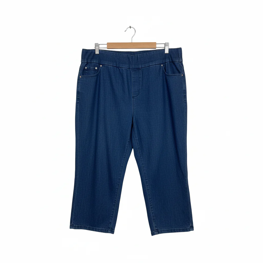 Breakers Navy Capri Denim Pants - Size 18