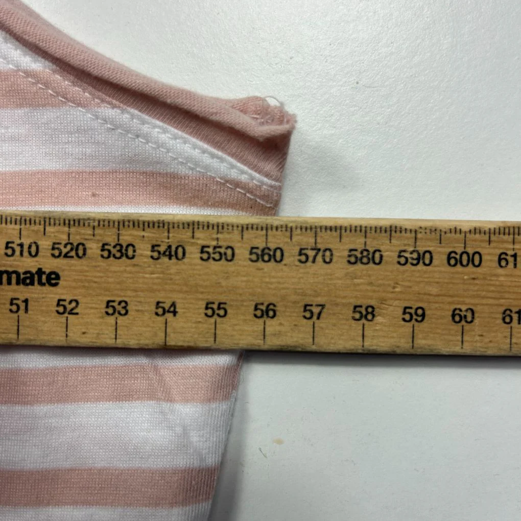Capture Pink Cotton Stripe Sleeveless Top - Size 18 - Image 7