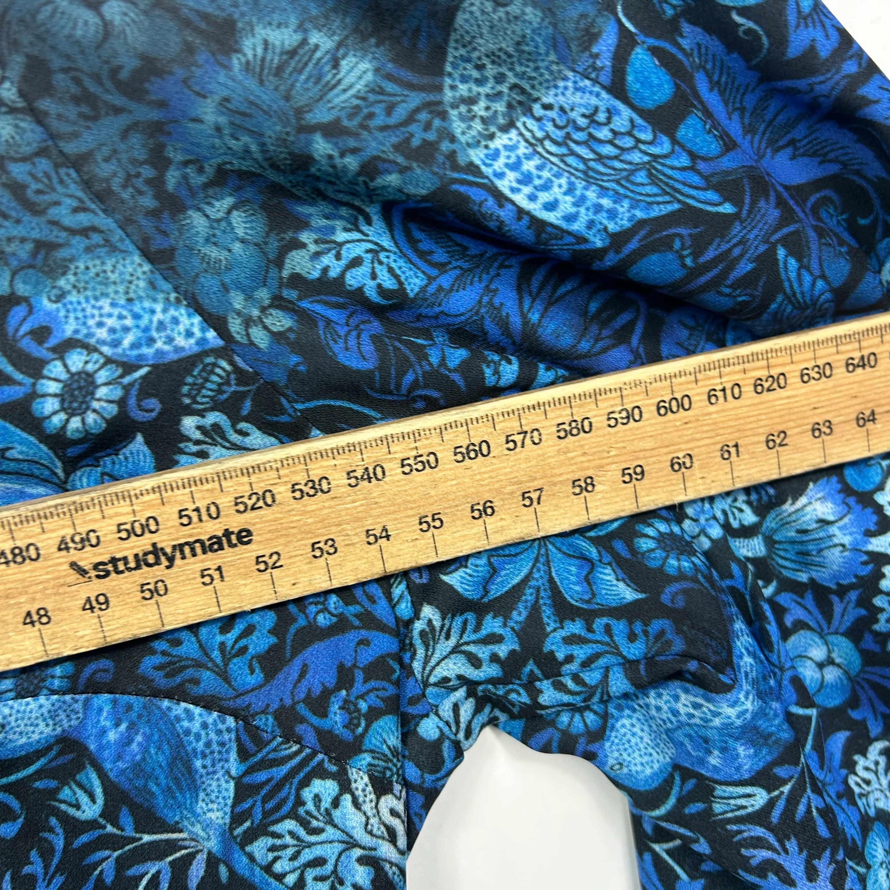 City Chic Blue Floral Print Top - Size 14/XS - Image 5