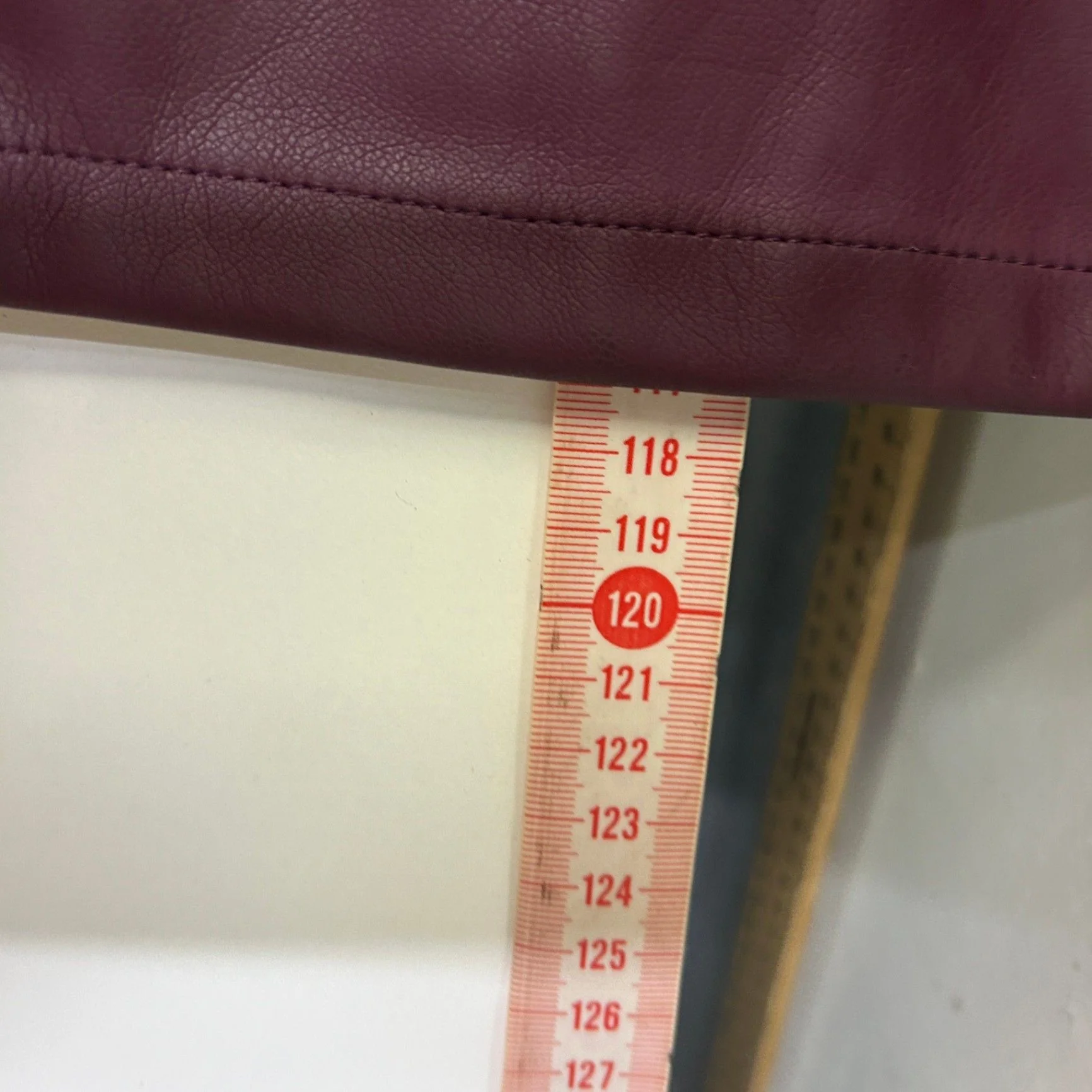 City Chic Faux Leather PVC Flared Pants Trousers Size 22 Burgundy - Image 6