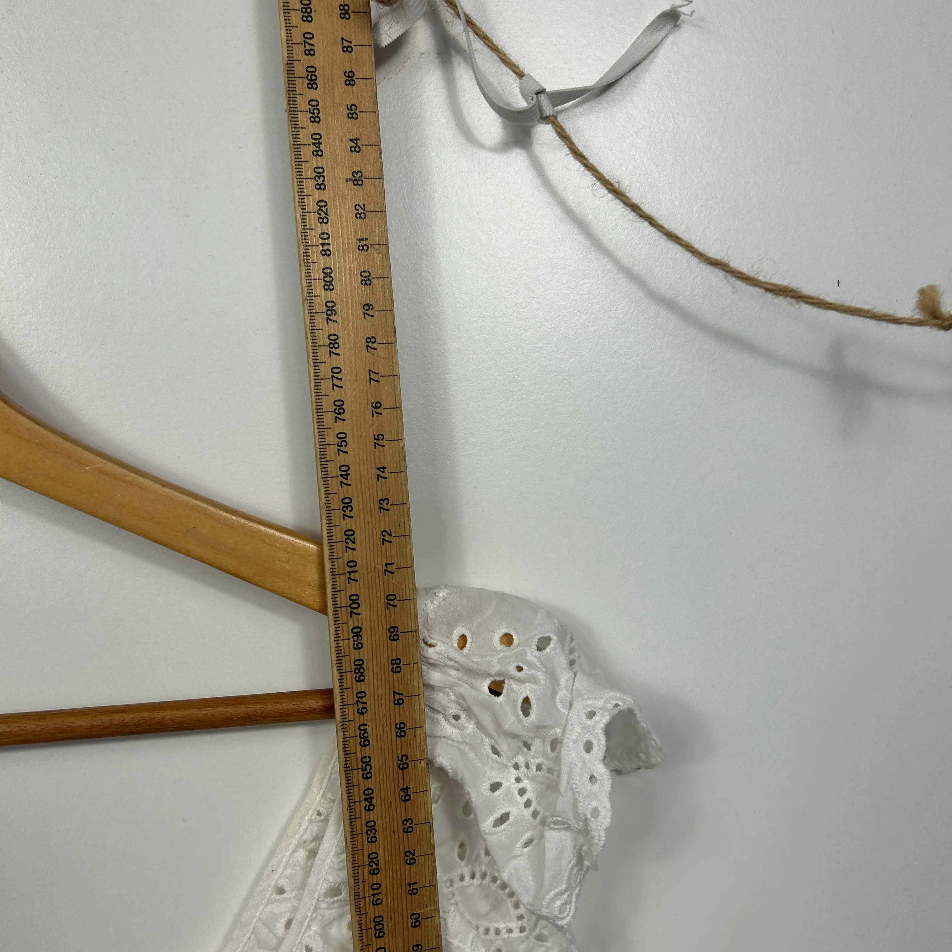 City Chic White Broderie Anglaise Top - Size 18/M - Image 6