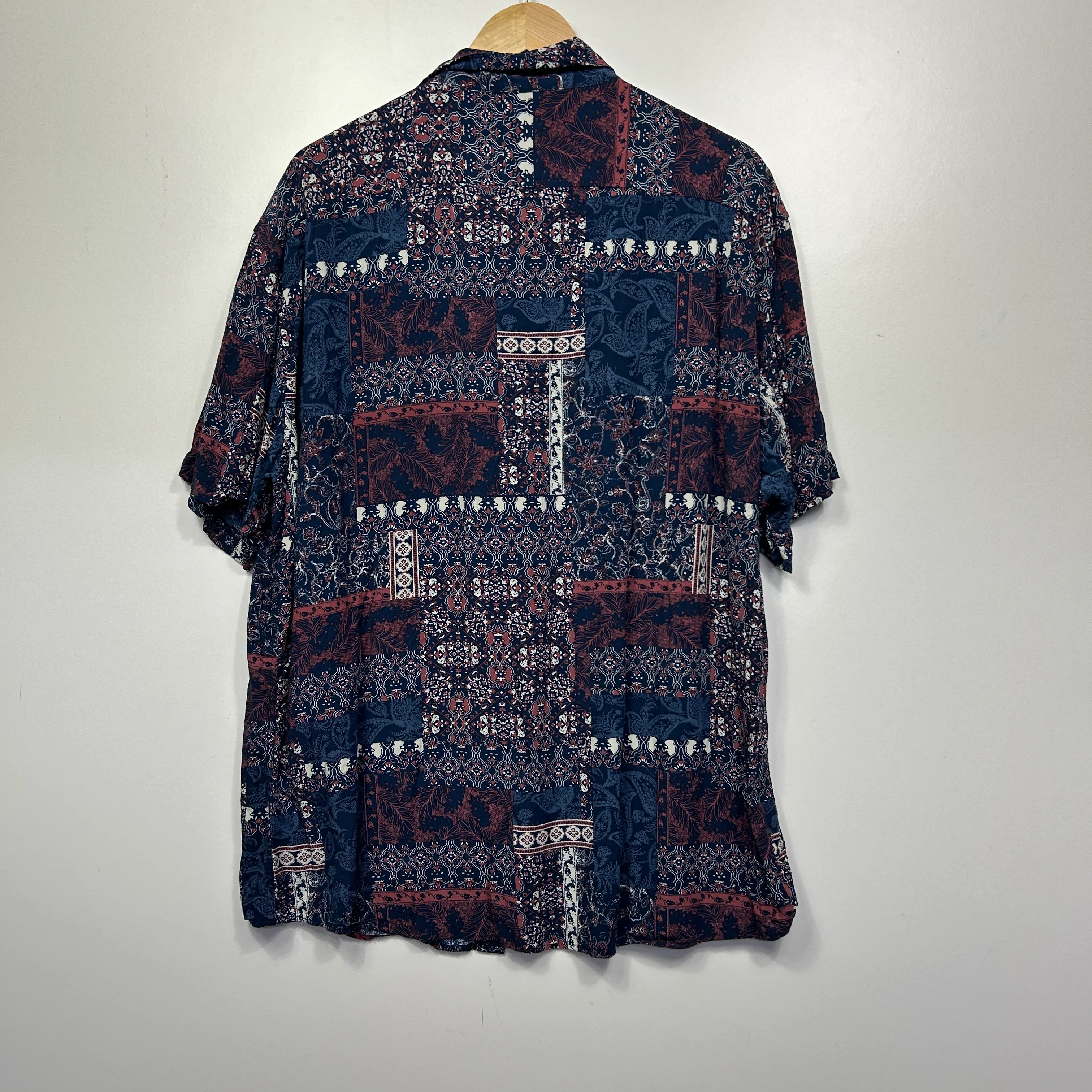 Connor Multicoloured Patchwork Paisley Shirt - Mens XXL - Image 2