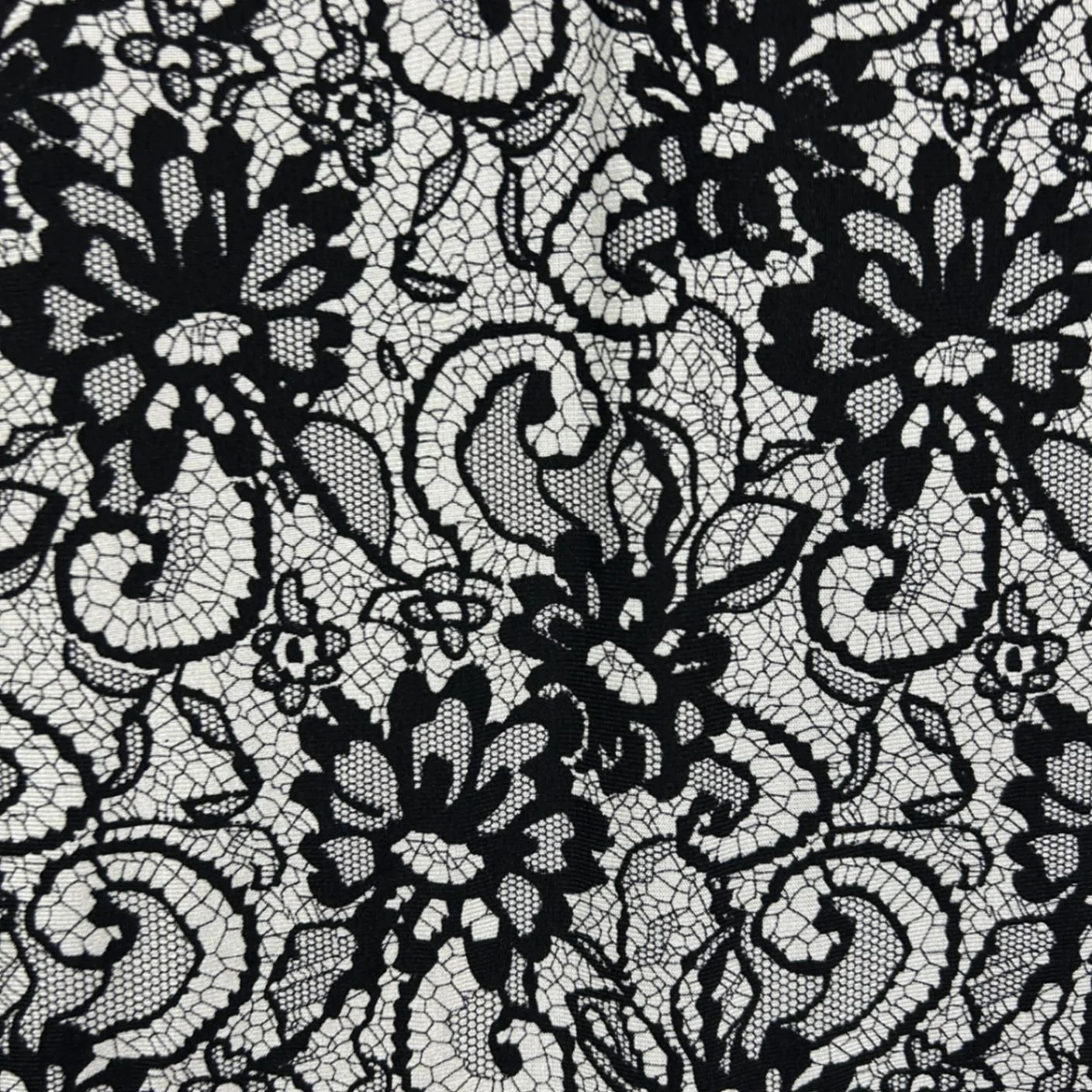 Cordelia St Black White Long Sleeve Top Blouse Size 16 - Image 3