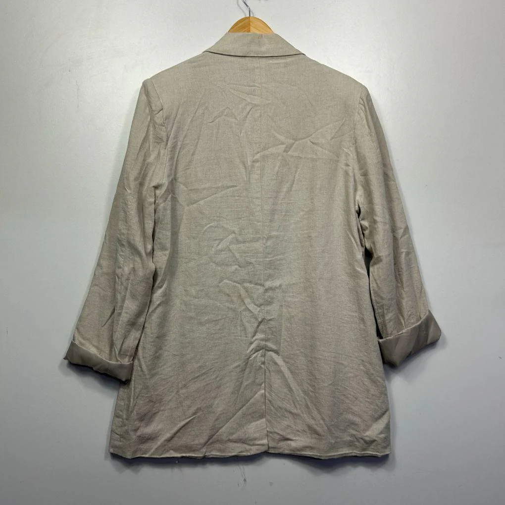 Cotton:On Beige Linen Blazer - Size 16 - Image 5
