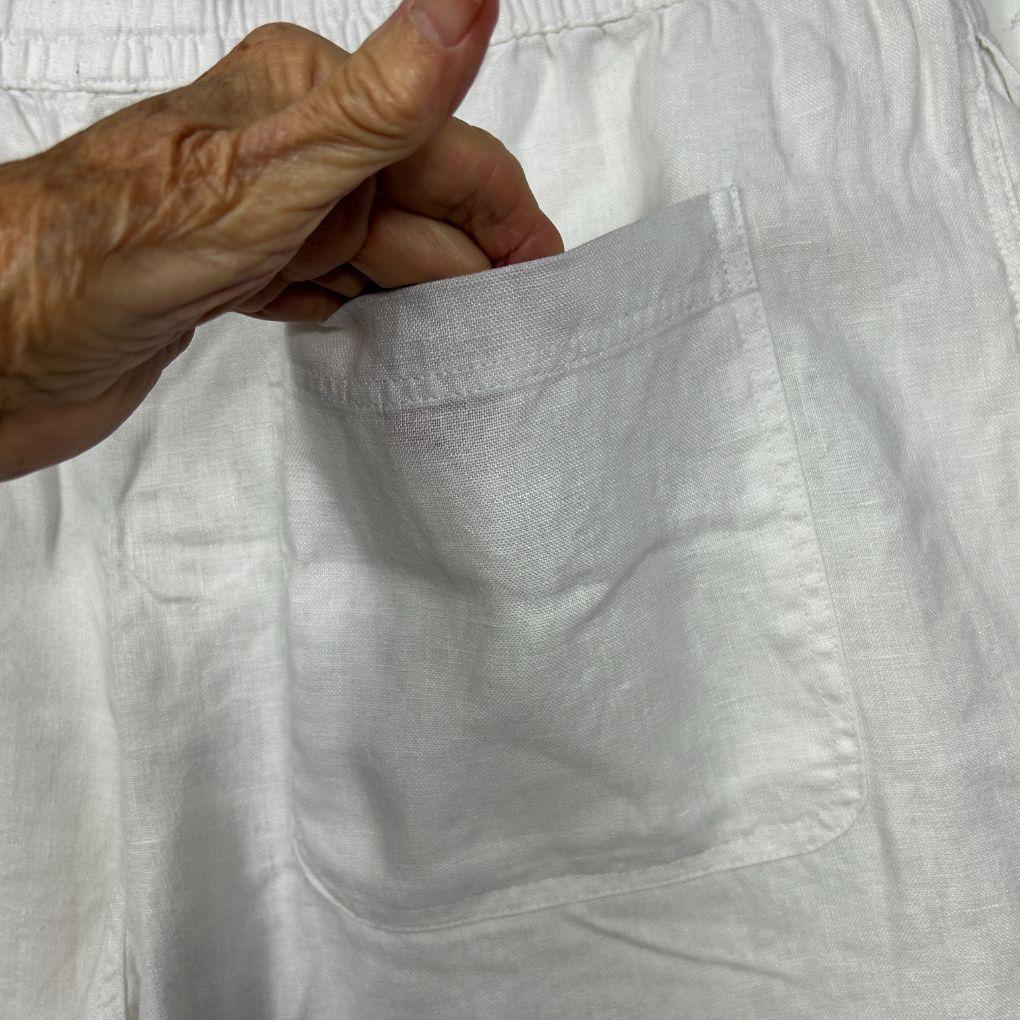 Cotton On White Linen Pants - Size XL - Image 4