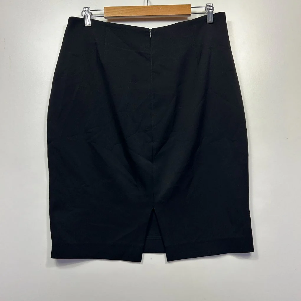 Country Road Black Pencil Skirt - Size 16 - Image 2