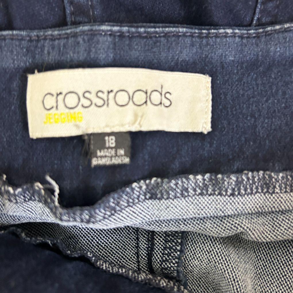 Crossroads Navy Moto Jegging - Size 18 - Image 2