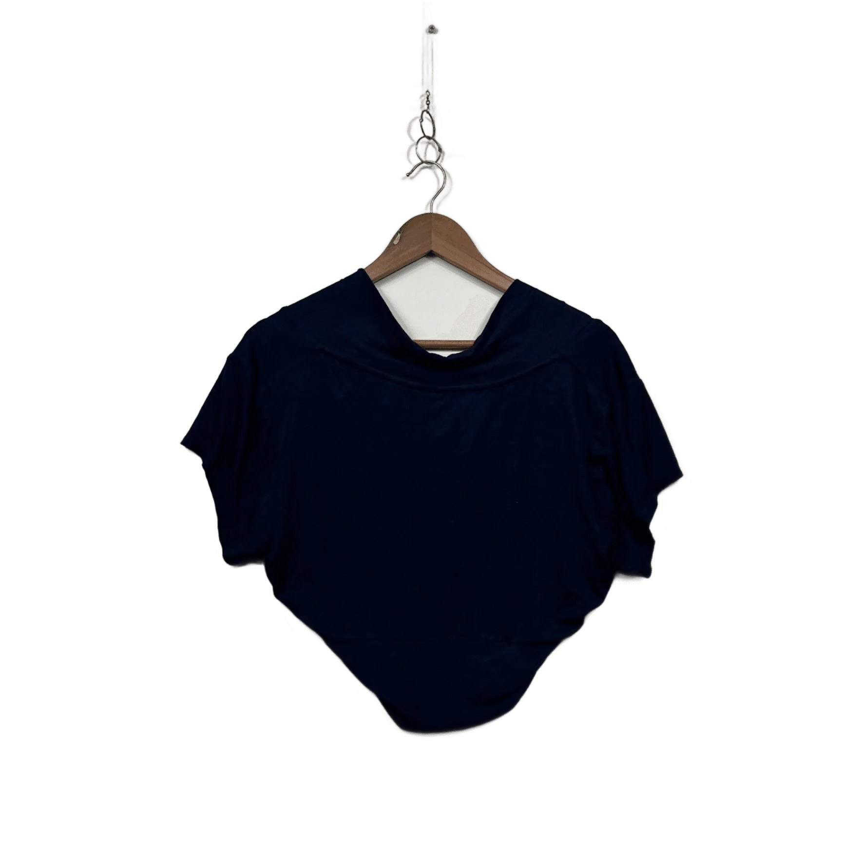 Crossroads Womens Navy Short Sleeve Open Front Shrug Bollero Top Size 16/18 - Image 2