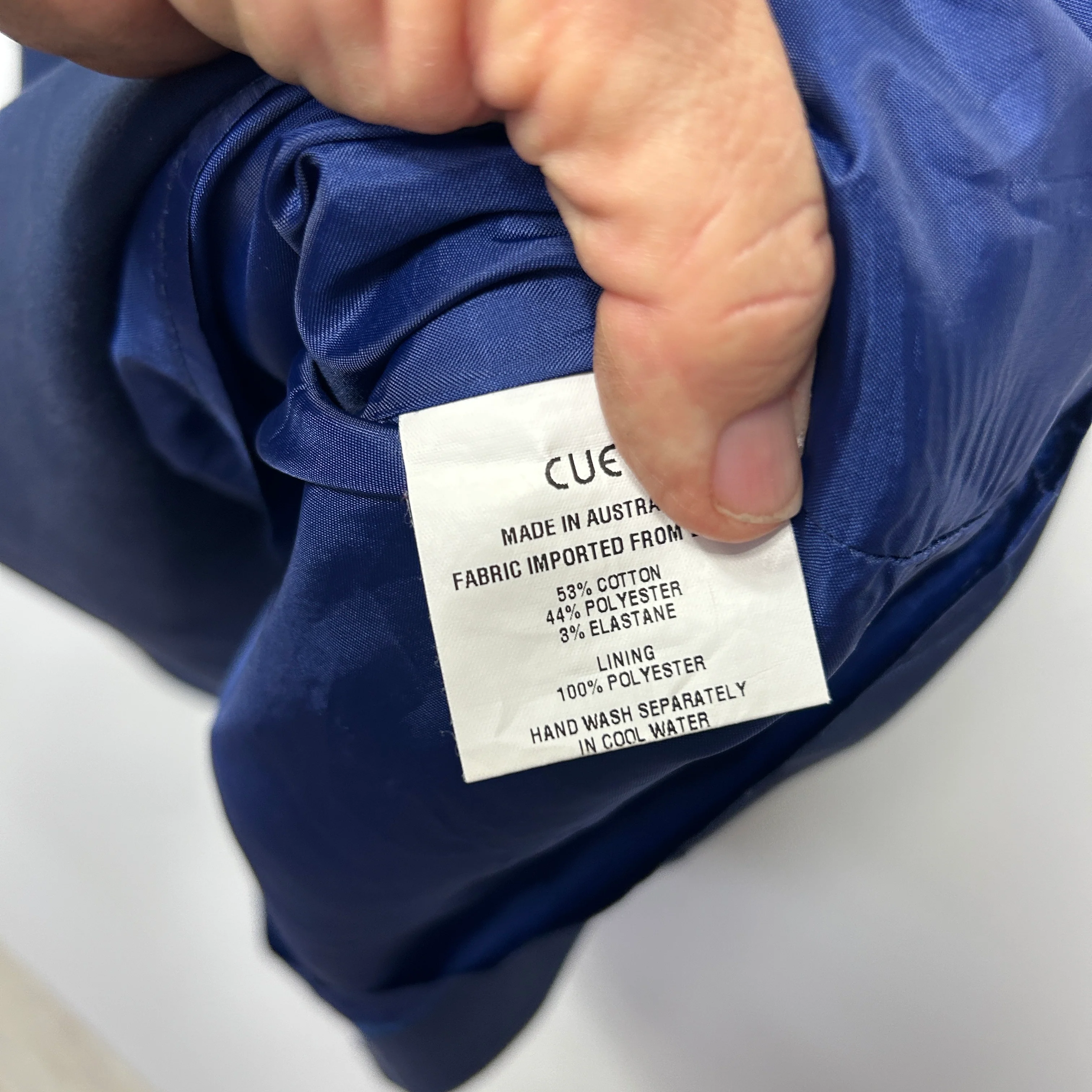 Cue Navy Blue Fit and Flare Sleevless Dress - Size 14 - Image 4