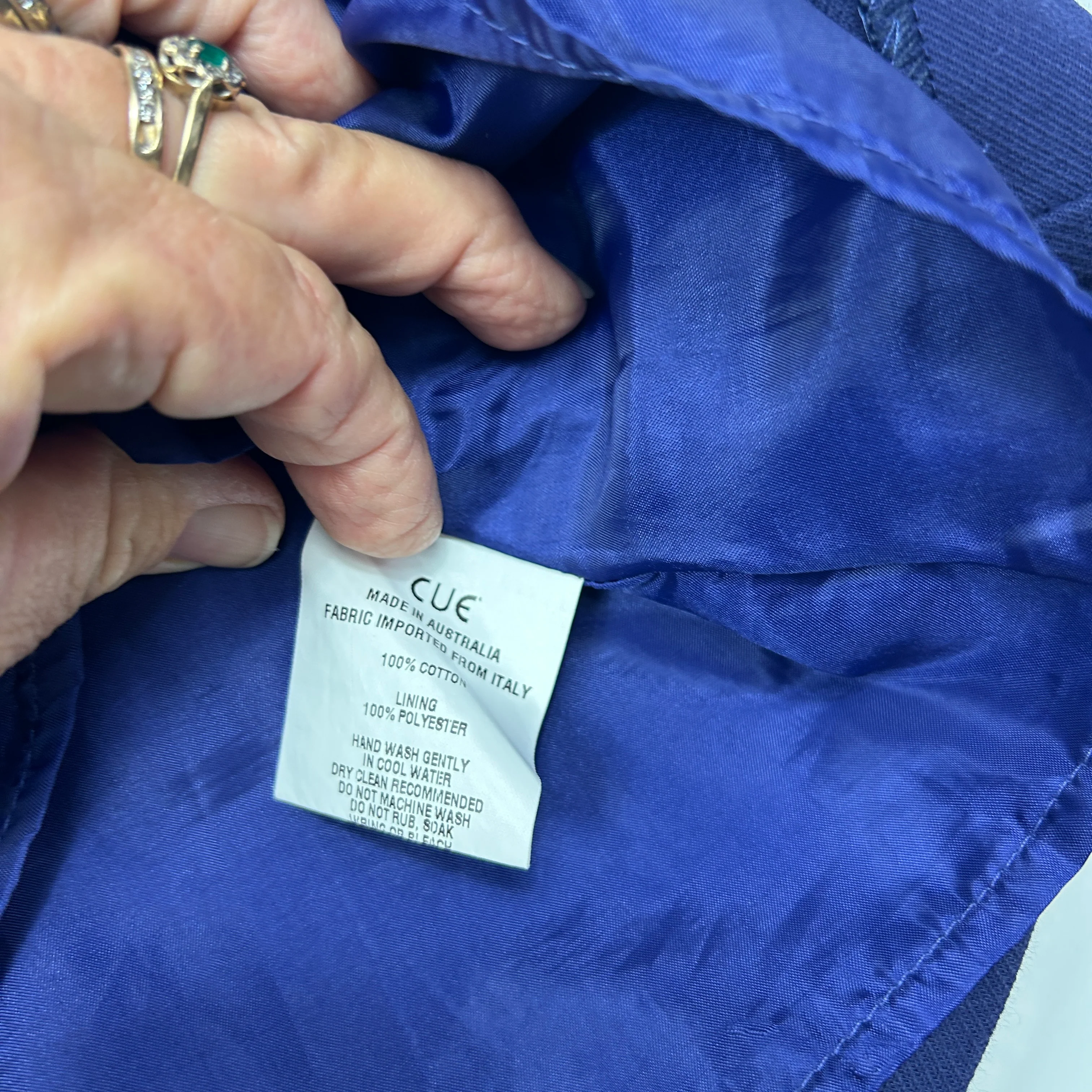 Cue Royal Blue Pleated Skirt - Size 14 - Image 2