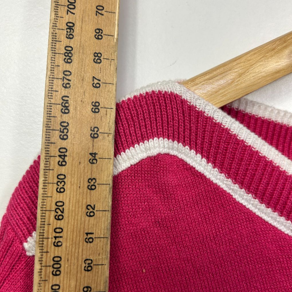 Damart Pink Cotton Knit Top -  Size 16 - Image 5